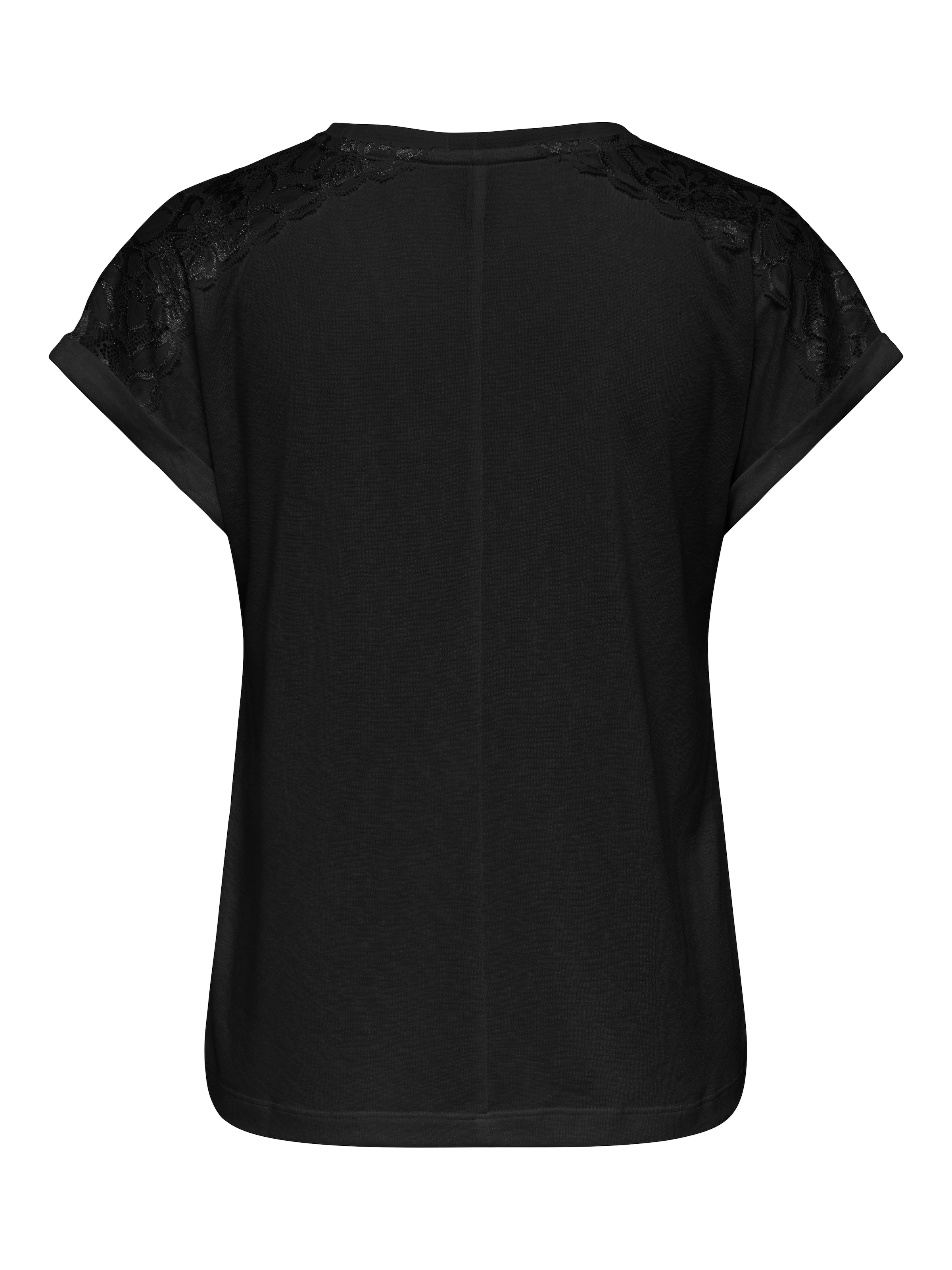ONLY T-shirt à manches courtes »ONLAMANDA S/S O-NECK MIX TOP JRS« Materialmix, regular fit, Rundhals