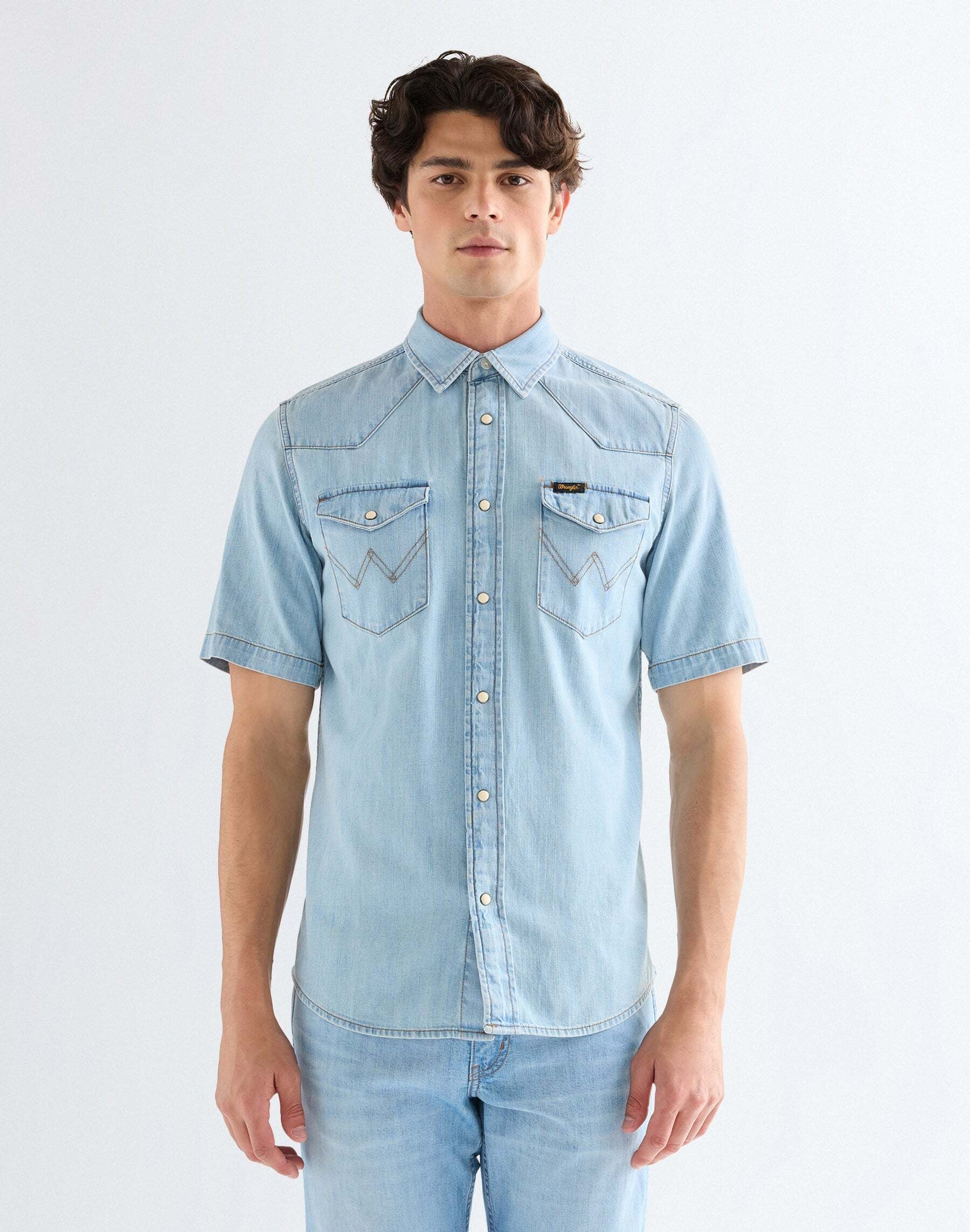 Wrangler Jeanshemd »WRANGLER Jeanshemd Shortsleeve Western«