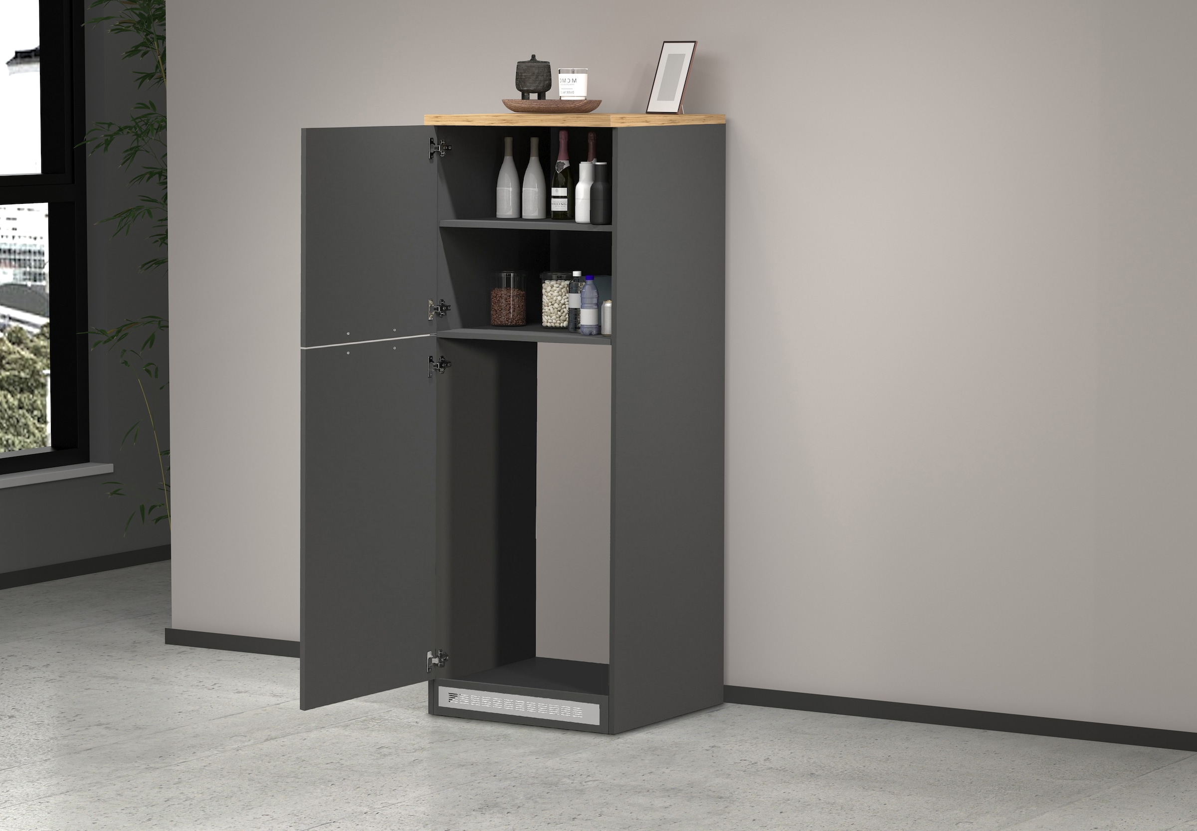 KOCHSTATION Armoire réfrigérée encastrable »KS-Sole« Breite 60 cm, Nischenmass 56,8/53/90 cm