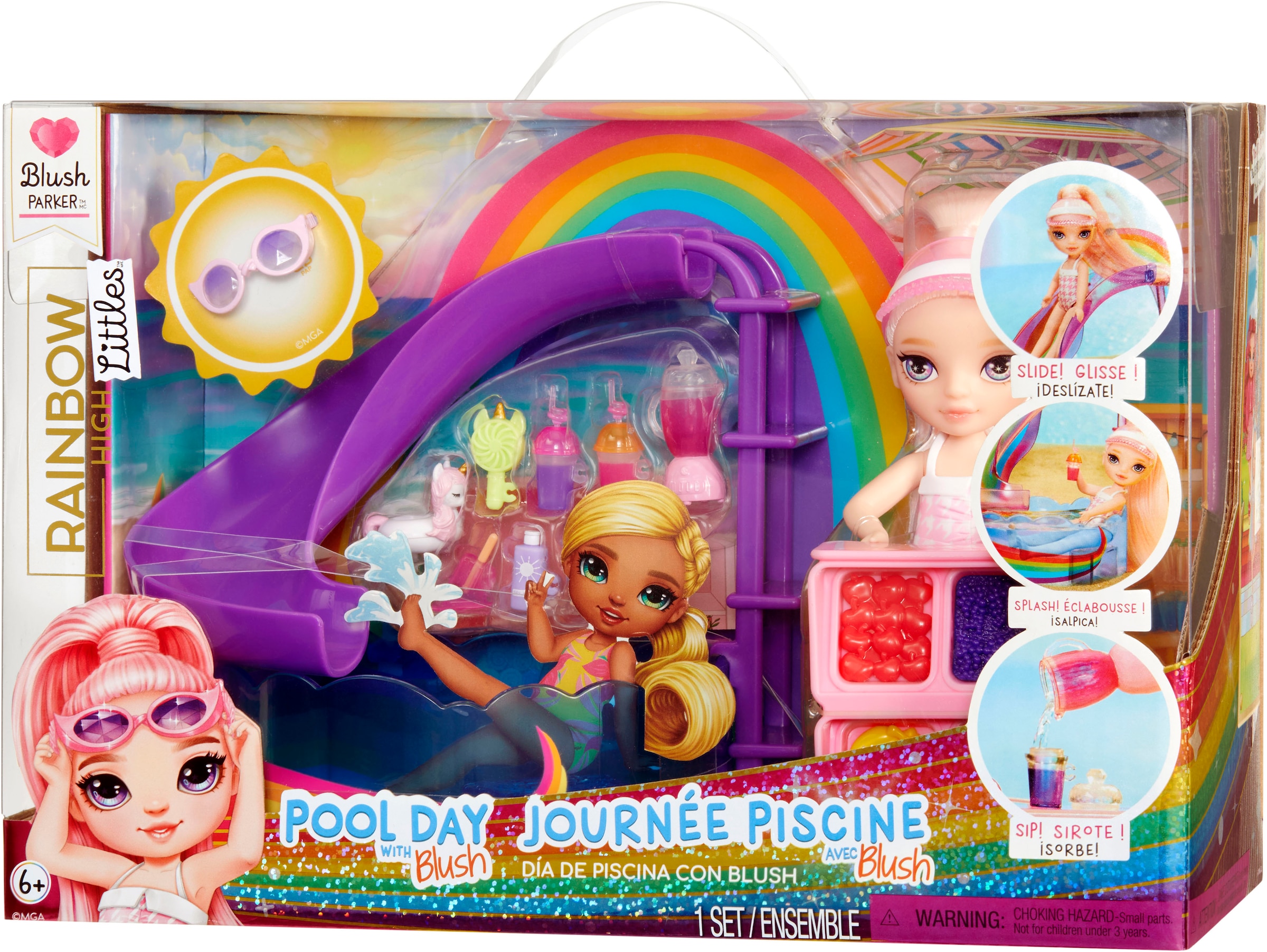 RAINBOW HIGH Mini-poupée »Rainbow High Little Pool Day with Blush Playset«