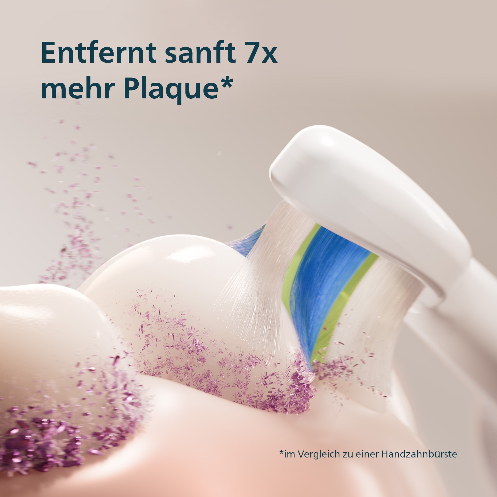 Philips Sonicare Brosse à dents électrique »Series 5300 HX7108/01« 1 cuis Aufsteckbürsten mit Andruckkontrolle, 2 Intensitätsstufen, inkl. Ladegerät