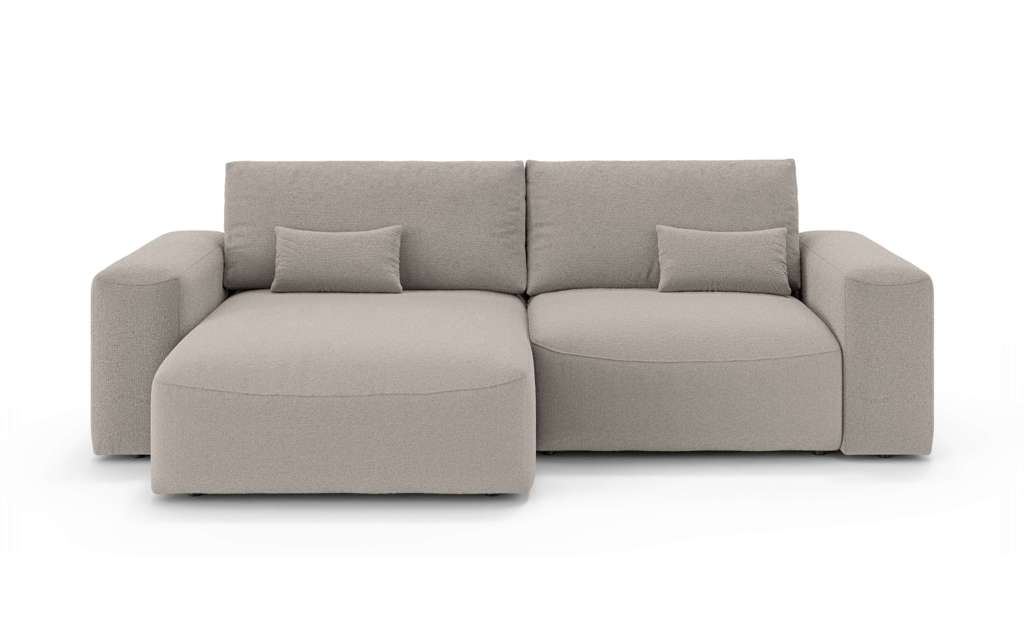 GOODproduct Ecksofa »MATTS Schlafsofa mit Bettkasten, Masse B/T/H: 265/159/89 cm« L-Form mit Recamiere rechts oder links, hoher Sitzkomfort