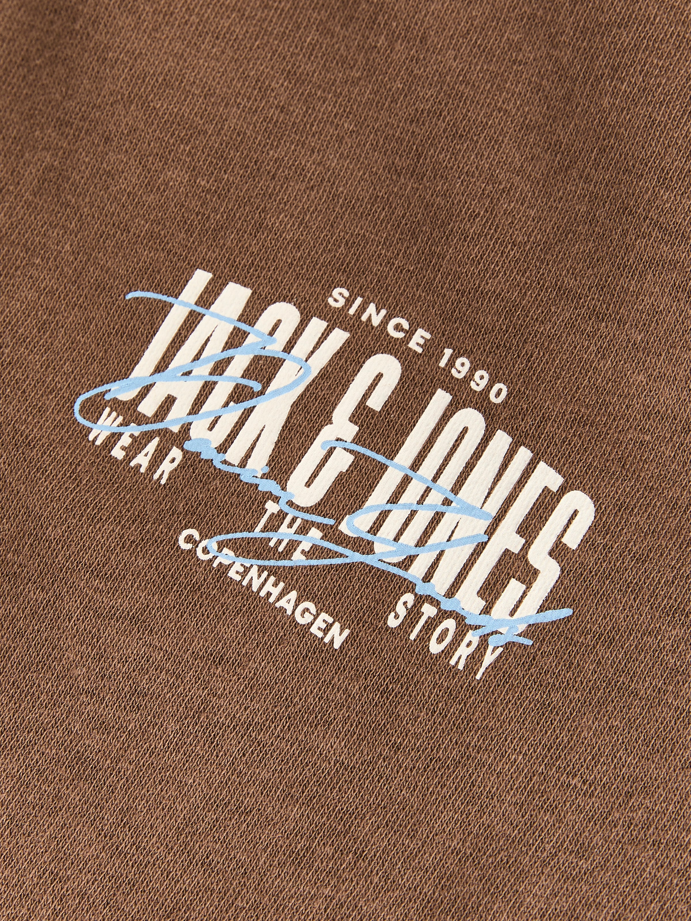 Jack & Jones Sweat à capuche »JJAERO SWEAT ZIP HOOD« mélange de matériaux, coupe régulière