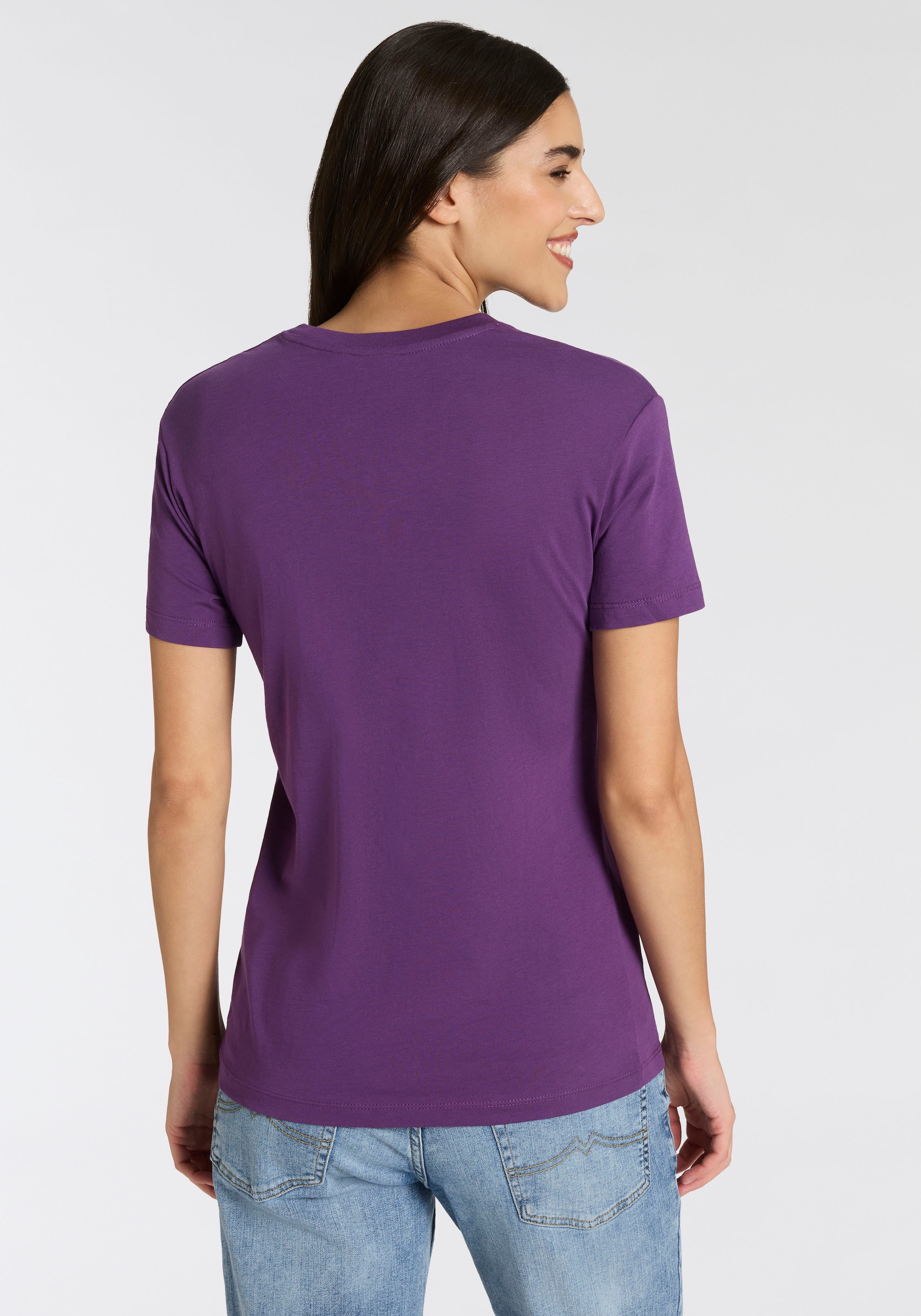 Replay T-shirt avec col rond, pur coton