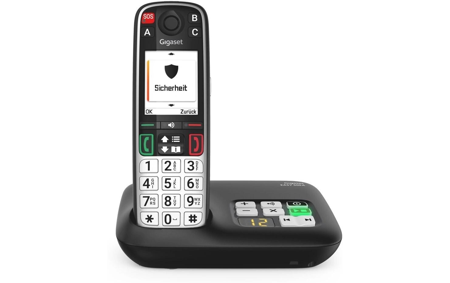 Gigaset Schnurloses DECT-Telefon »EASY 500A mit Anrufbeantworter« ( )