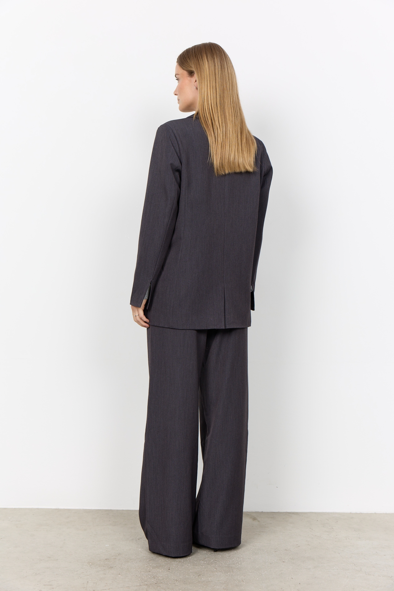 soyaconcept Blazer long »SC-ANN 2« Materialmix mit Stretch
