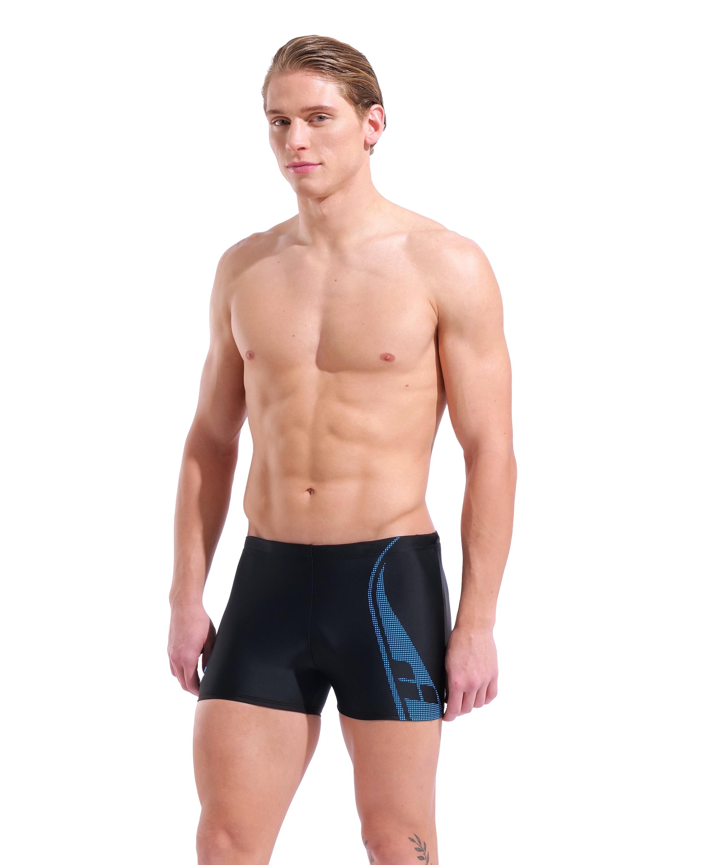 Image of Arena Badeshorts "M ARENA GRAPHIC SWIM SHORT" mit sportlichem Stil, aus MaxFit Eco Material