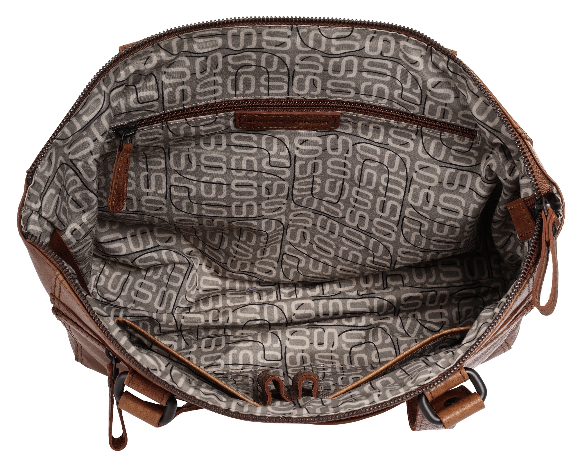 Spikes & Sparrow Shopper, echt Leder
