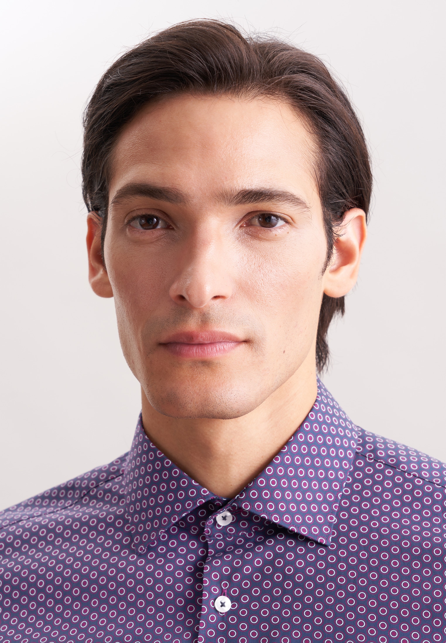 seidensticker Chemise d'affaires »Schwarze Rose« Regular 1/1 Kentkragen Druck