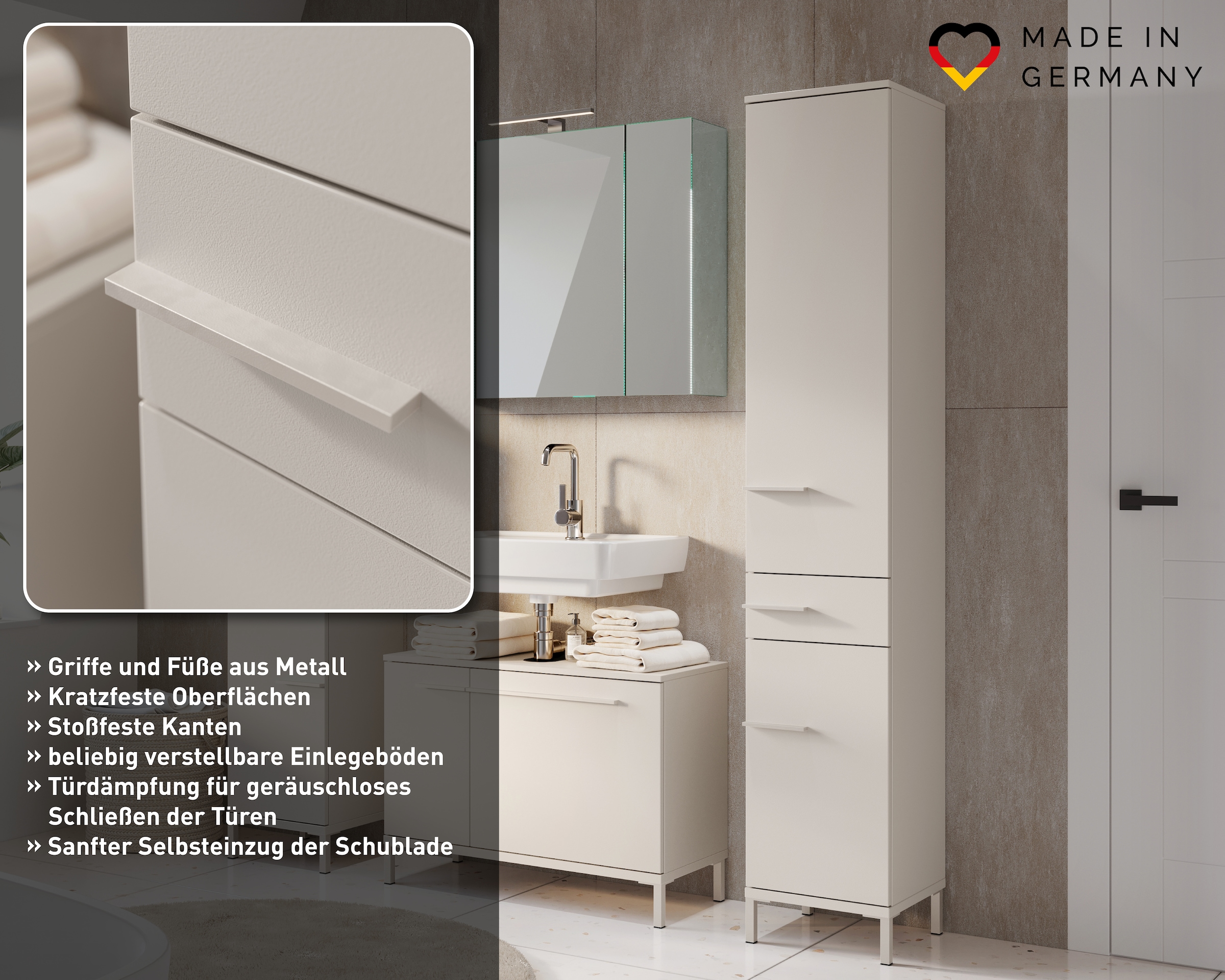 GERMANIA Badmöbel-Set »Laurino« 2 Stk. tlg.