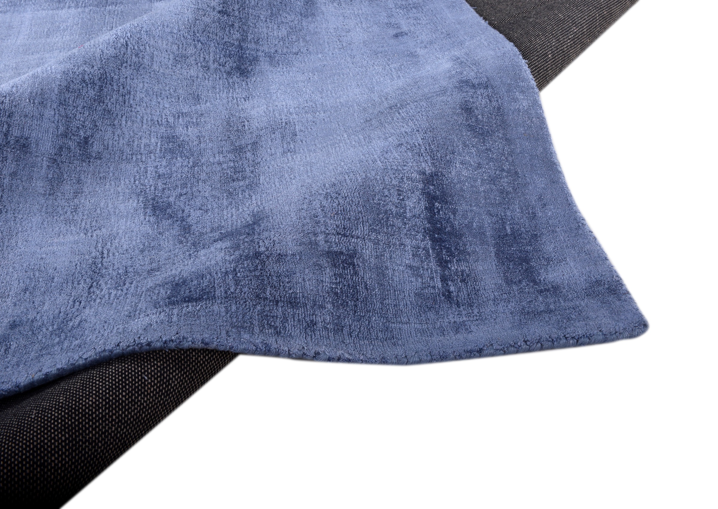 TOM TAILOR HOME Teppich »Shine uni«, rechteckig, 8 mm Höhe, Handweb Teppich, 100% Viskose, handgewebt, mit elegantem Schimmer