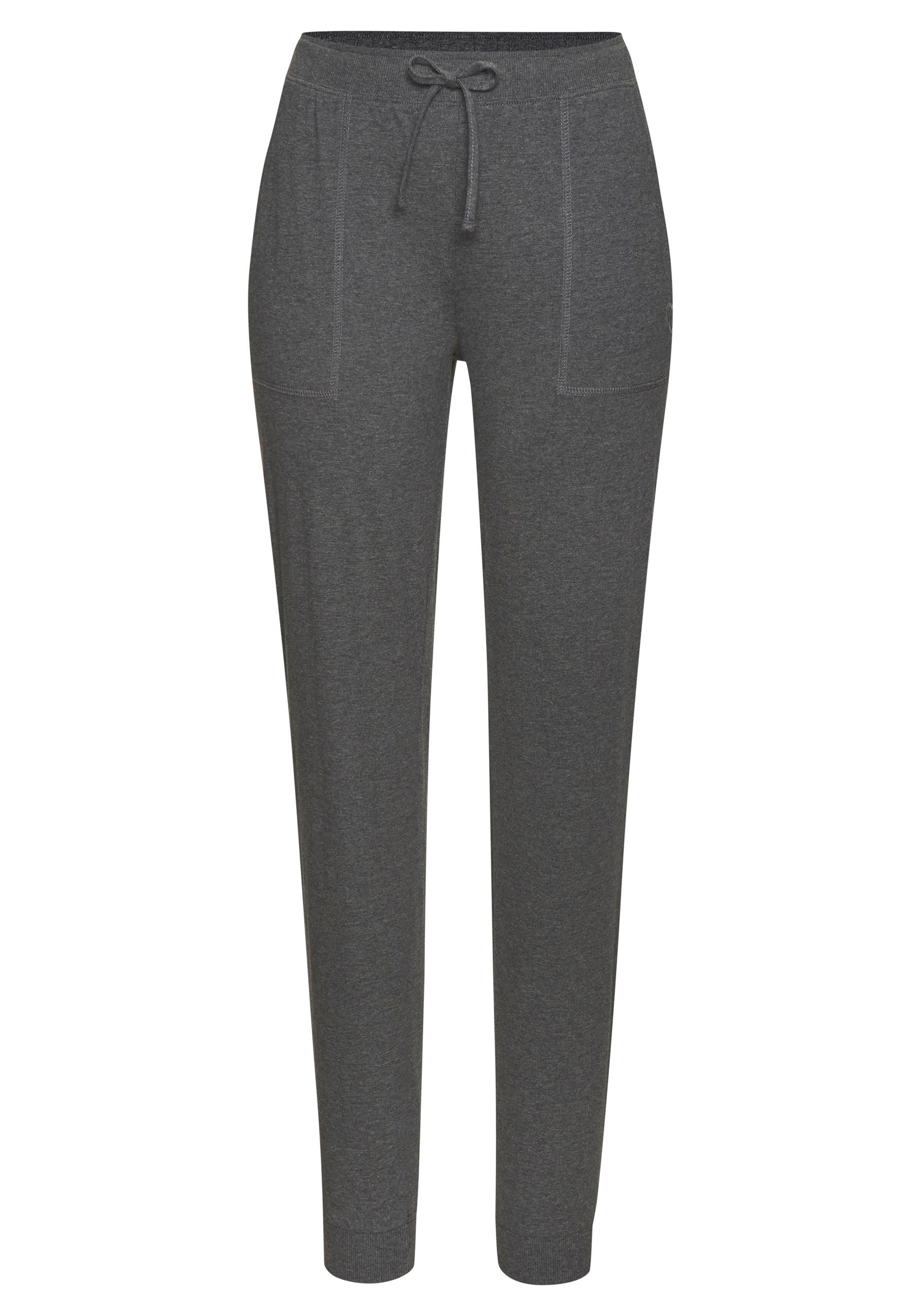 Vivance Dreams Pyjama, (2 tlg.), mit schönem Melangeeffekt