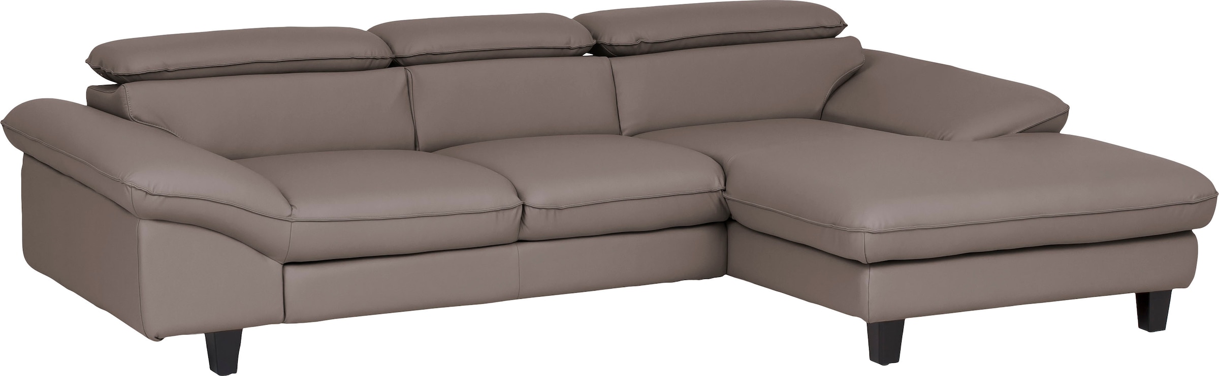 GOODproduct Canapé d'angle »Pilot L-Form« avec réglage de la tête, optionnellement avec fonction couchage & coffre de lit