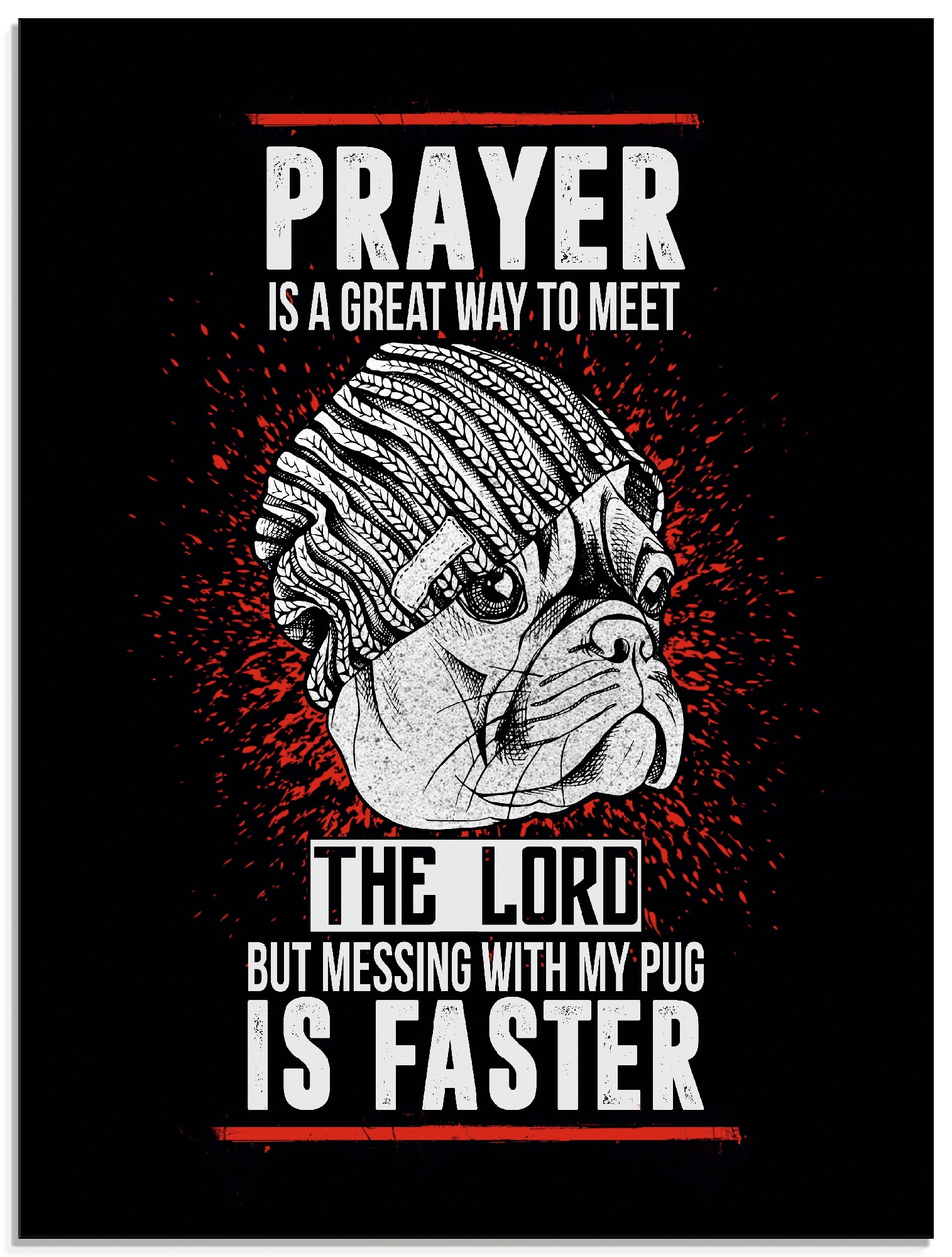 Image of Artland Glasbild »Spruch für Mops-Besitzer I«, Humor, (1 St.) bei Ackermann Versand Schweiz