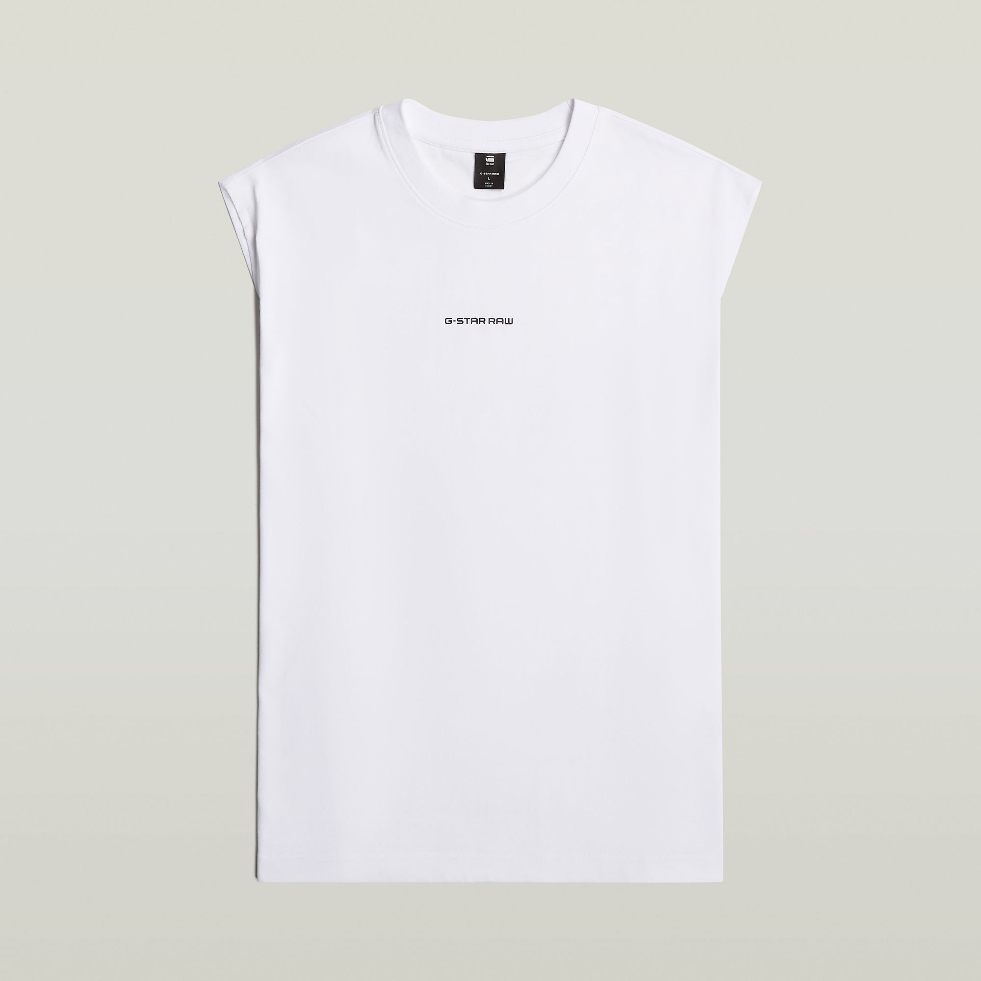 G-STAR Rundhalsshirt »Boxy« ärmellos, Logoschriftzug