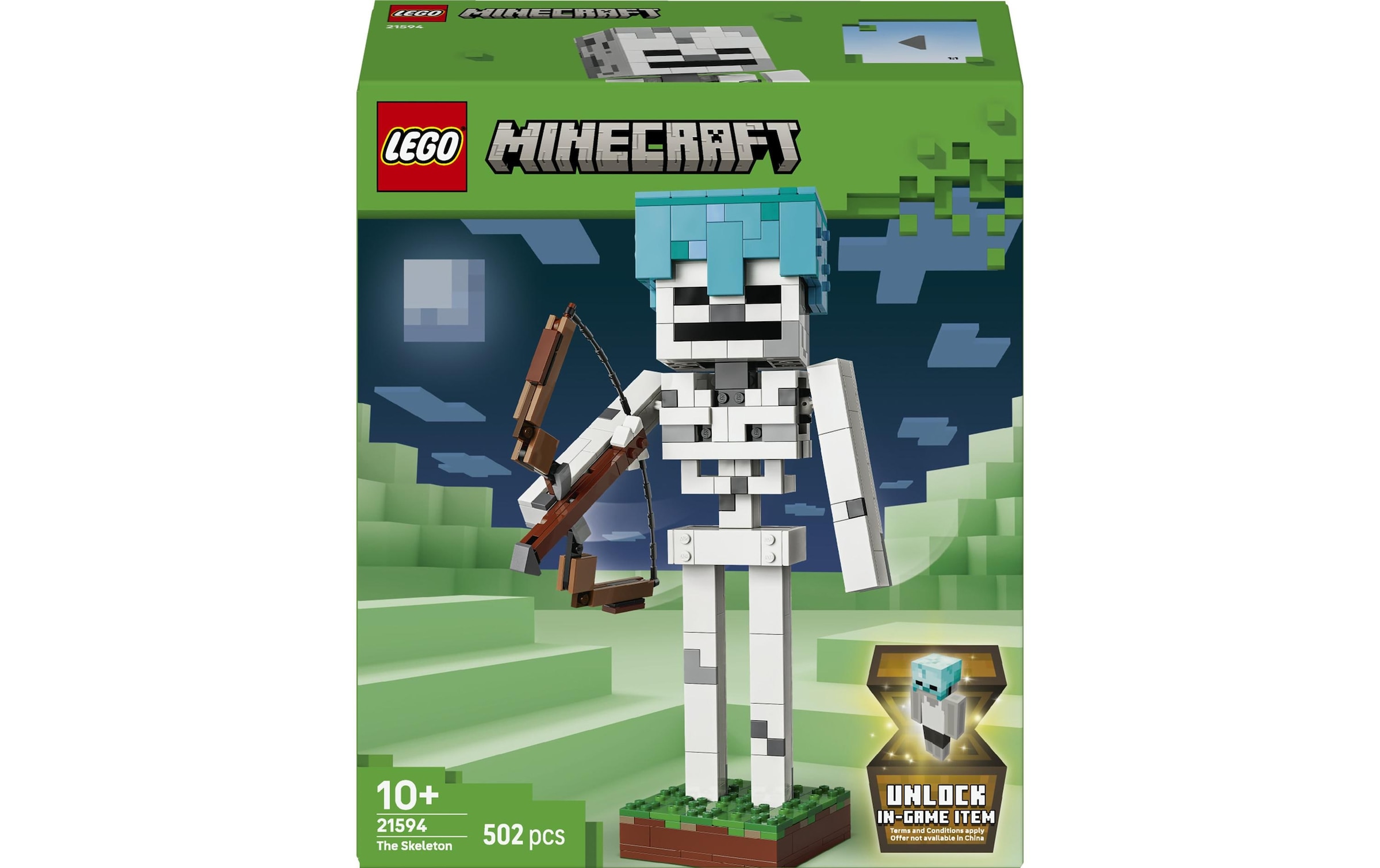 LEGO® Konstruktionsspielsteine »Das Skelett (21594), LEGO Minecraft« Made in Europe