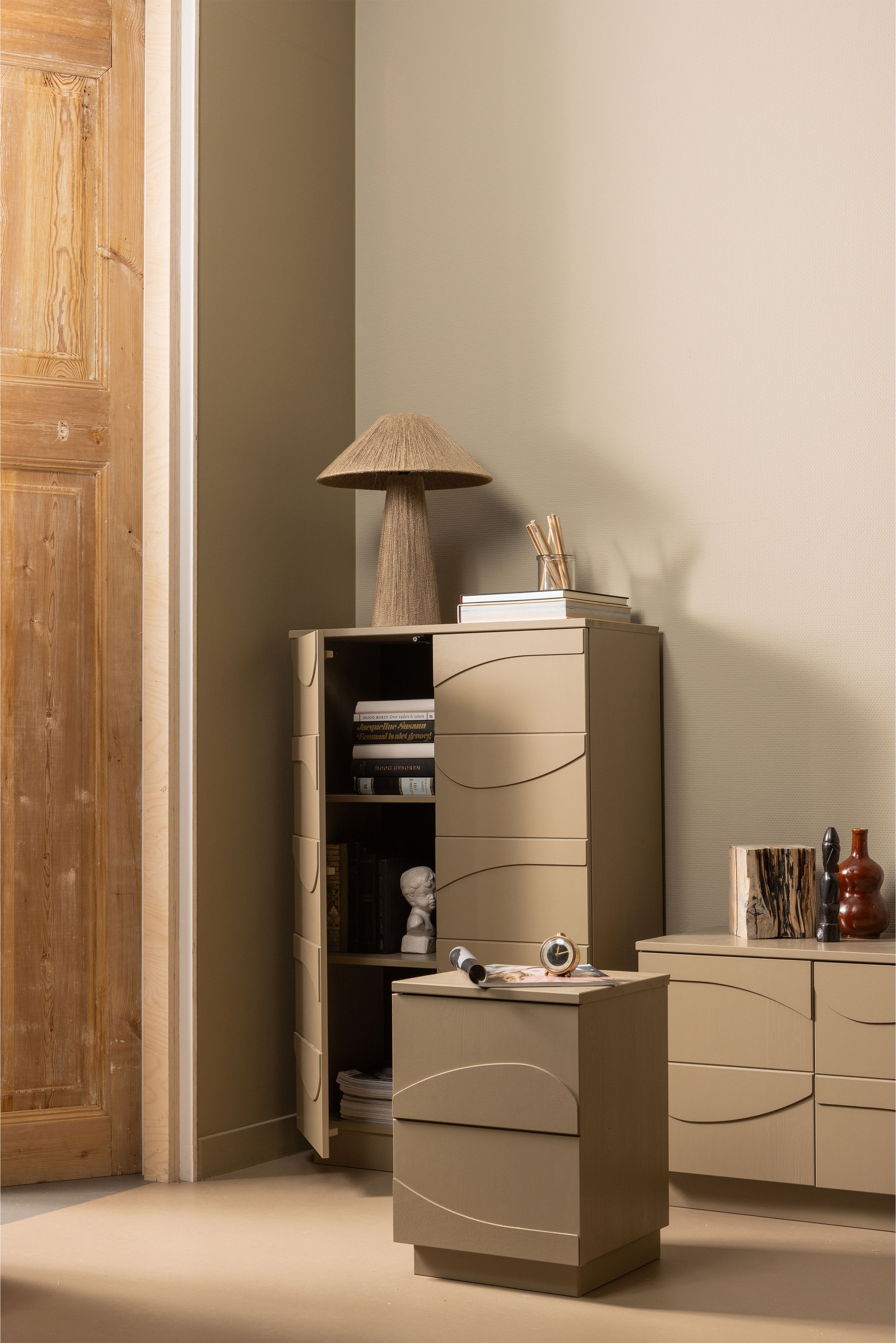 WOOOD Stauraumschrank »Teo« mit push-to-Open-Funktion, Höhe 116 cm