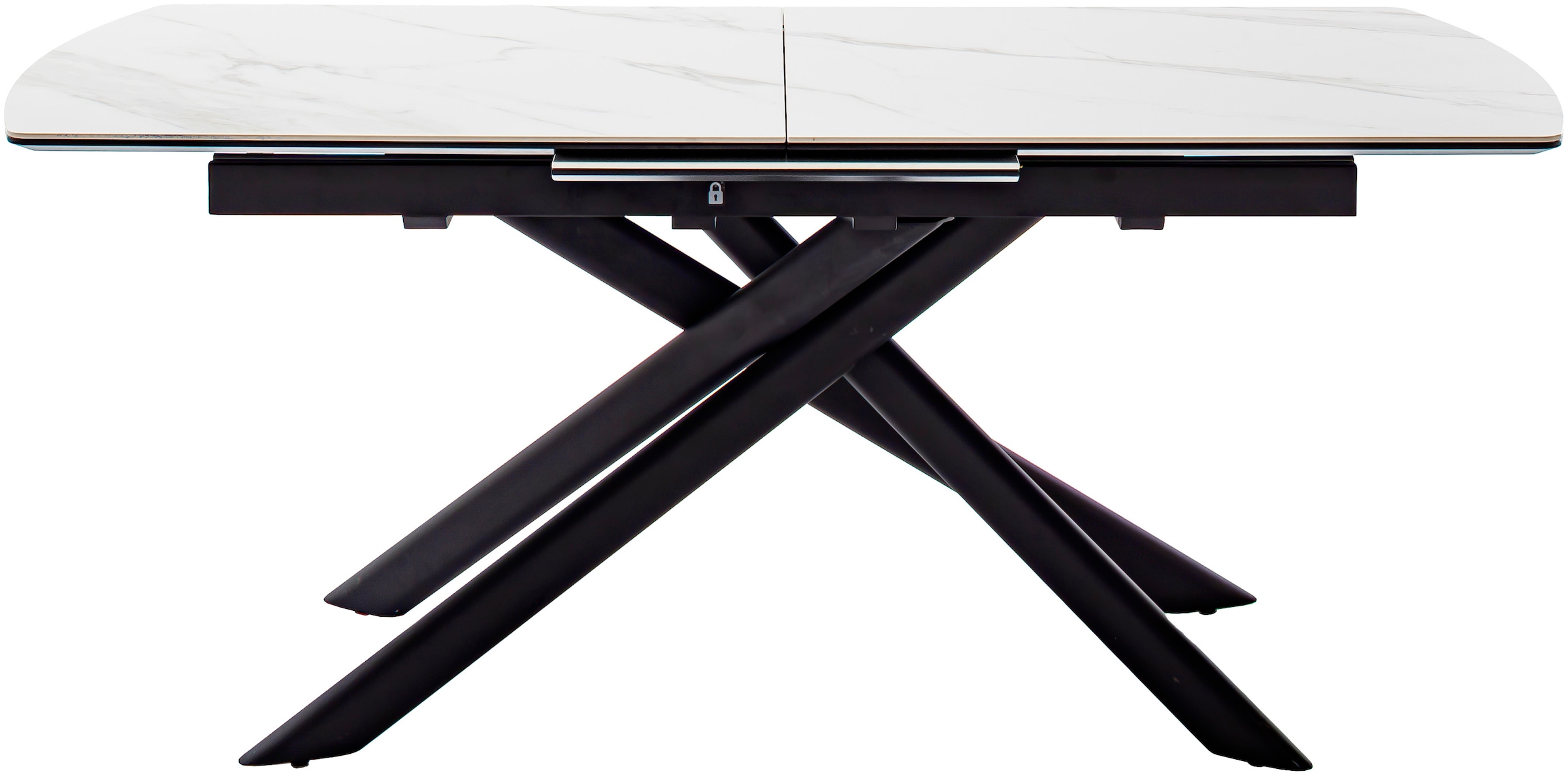 Image of MCA furniture Esstisch "VANINO Auszugtisch 180-230 cm marmoriert" 1 Stk. tlg. Keramik,Metall,Synchronauszug,ausziehbar,8-10 Personen