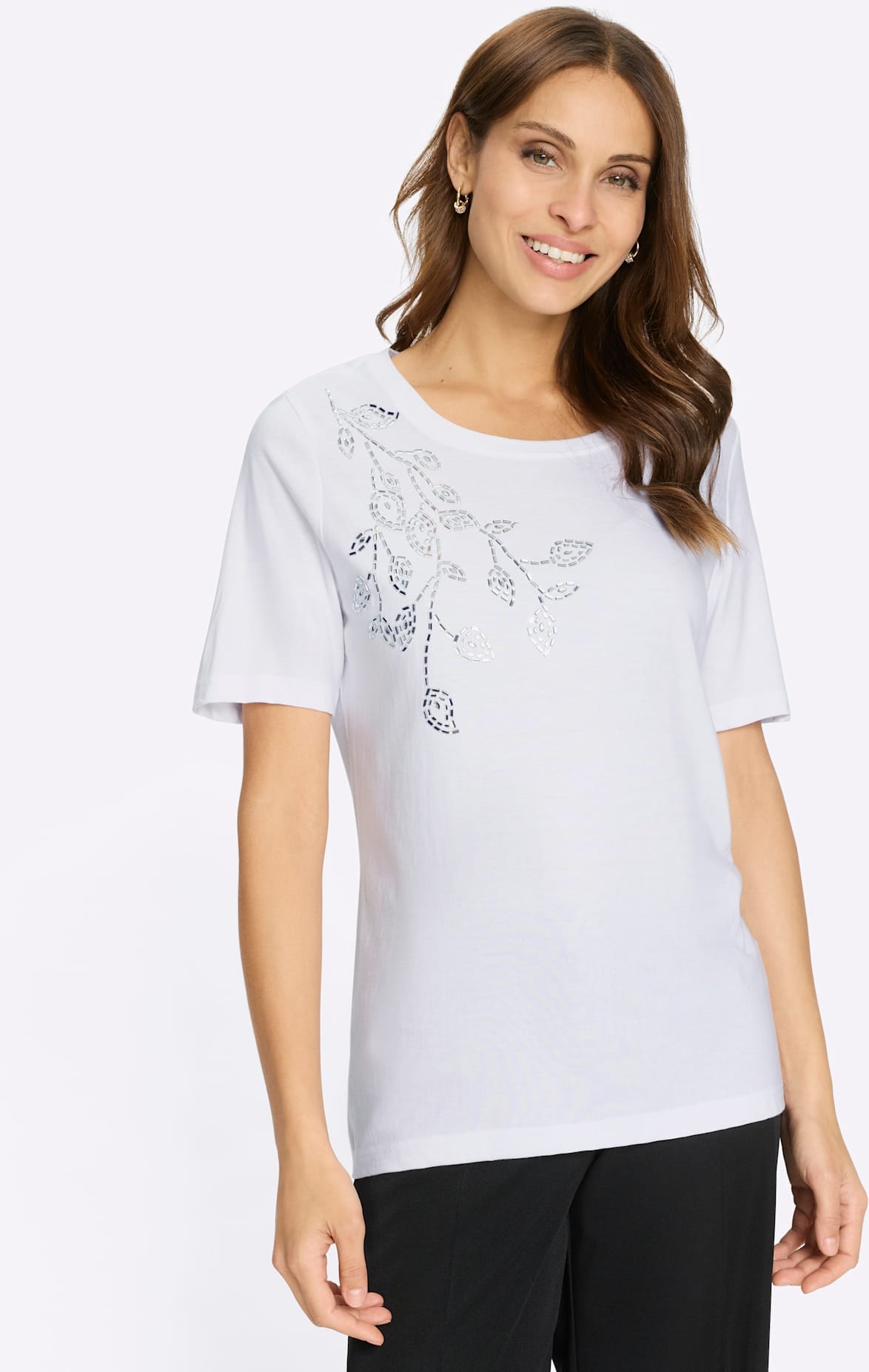 Lady Rundhalsshirt »Rundhals-Shirt« 1 tlg.