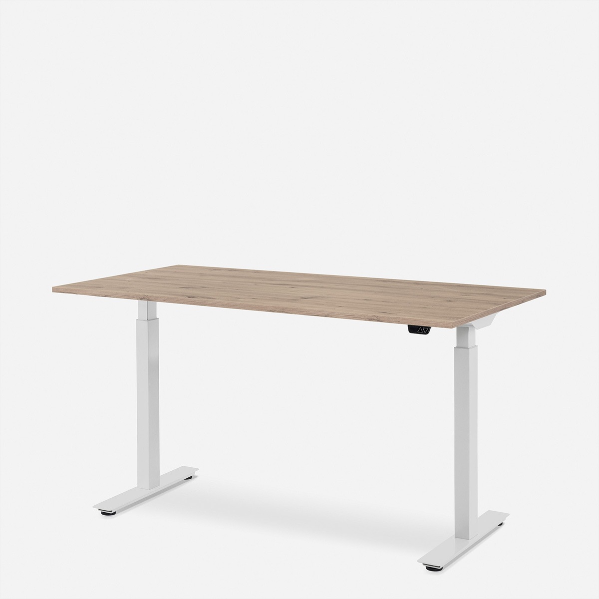 Schreibtische »WRK21 Schreibtisch Smart 120 x 80 cm, Höhenverstellbar, Kendal Eiche / Weiss«