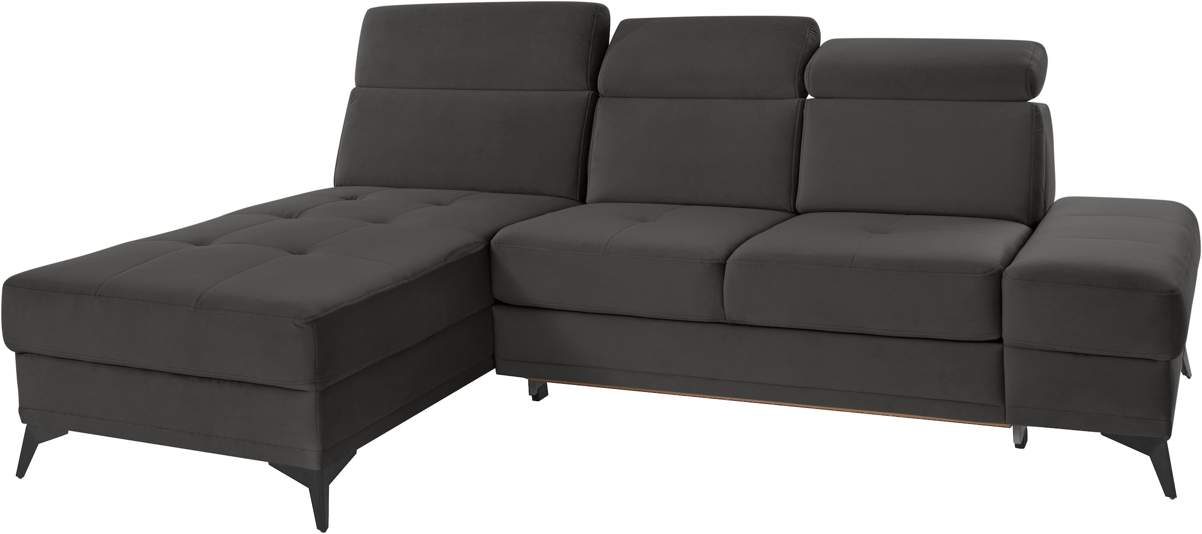 Home affaire Ecksofa »Cardiz L-Form« inkl.Kopfteilverstellung und Federkern wahlweise mit Bettfunktion