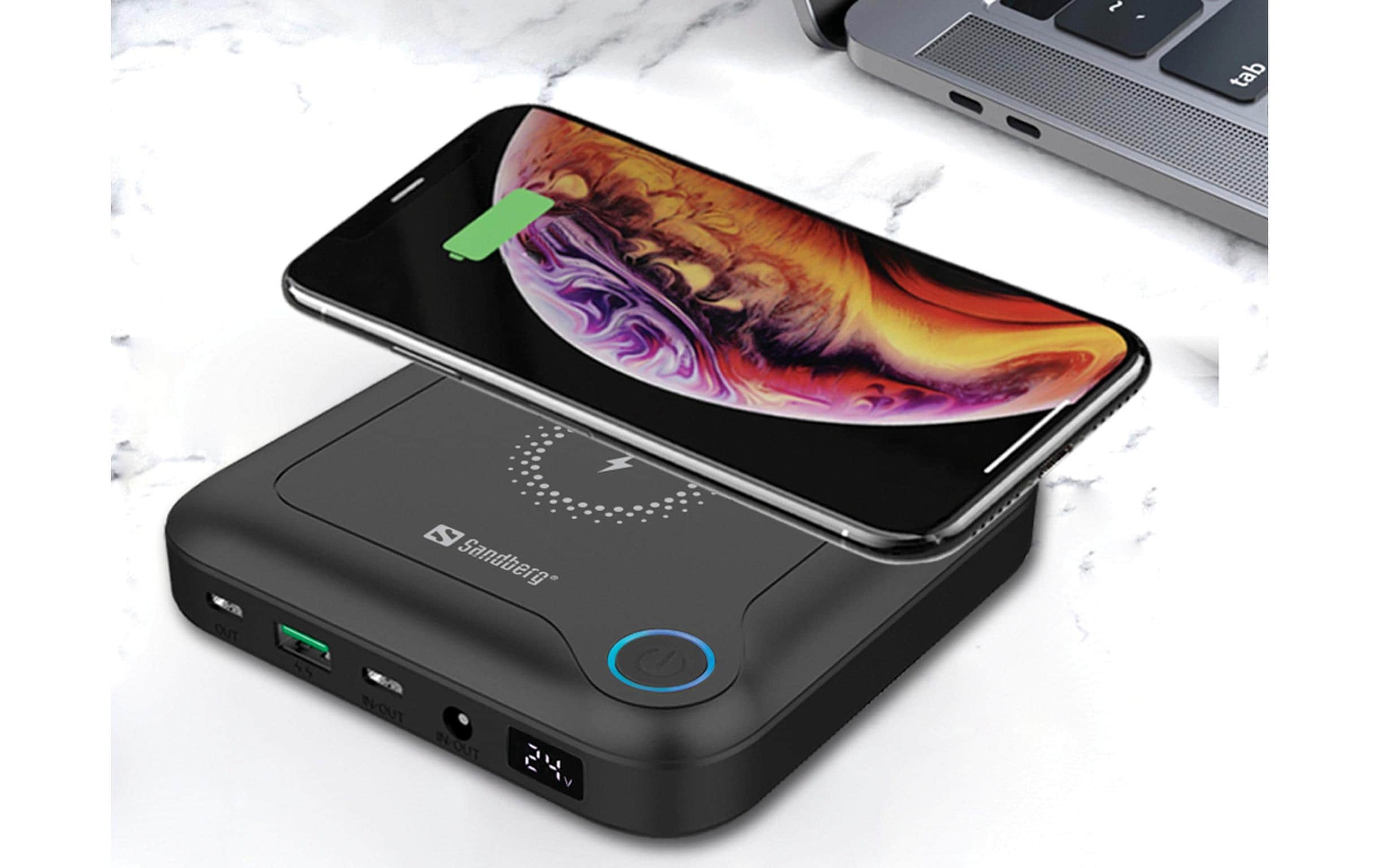 Sandberg Powerbank »Laptop 24000 mAh« Wireless Charger
