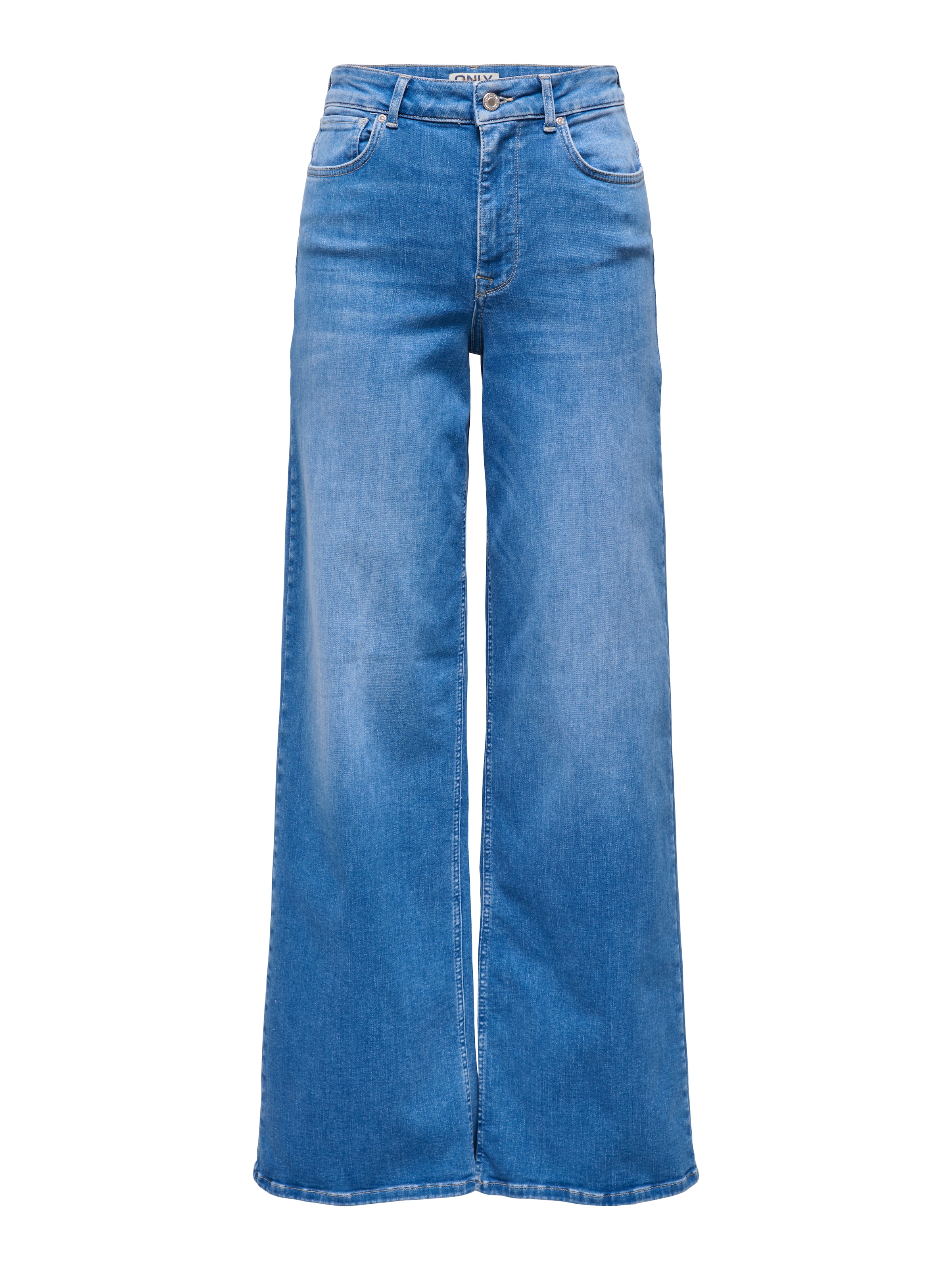 ONLY Jeans taille haute »ONLMADISON BLUSH HW WIDE DNM REA262 NOOS« hohe Leibhöhe, weites Bein, special bright blue denim
