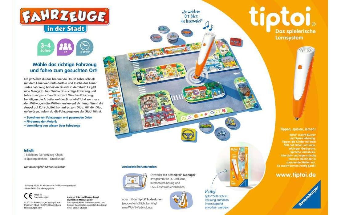 Ravensburger Spiel »tiptoi Fahrzeuge in der Stadt«