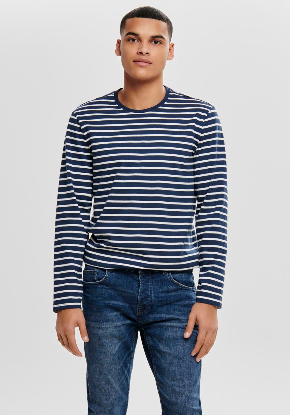 Image of ONLY & SONS Longsleeve »EVAN HEAVY LS TEE« bei Ackermann Versand Schweiz