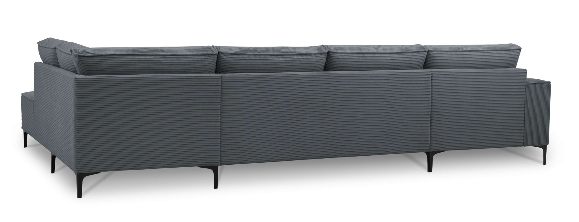 GOODproduct Wohnlandschaft »OLAND Cord U-Form, XXL, B: 345 cm, Skandi-Design« U-Form, 345 cm, Wellenunterfederung, Skandi-Design, Metallfüsse