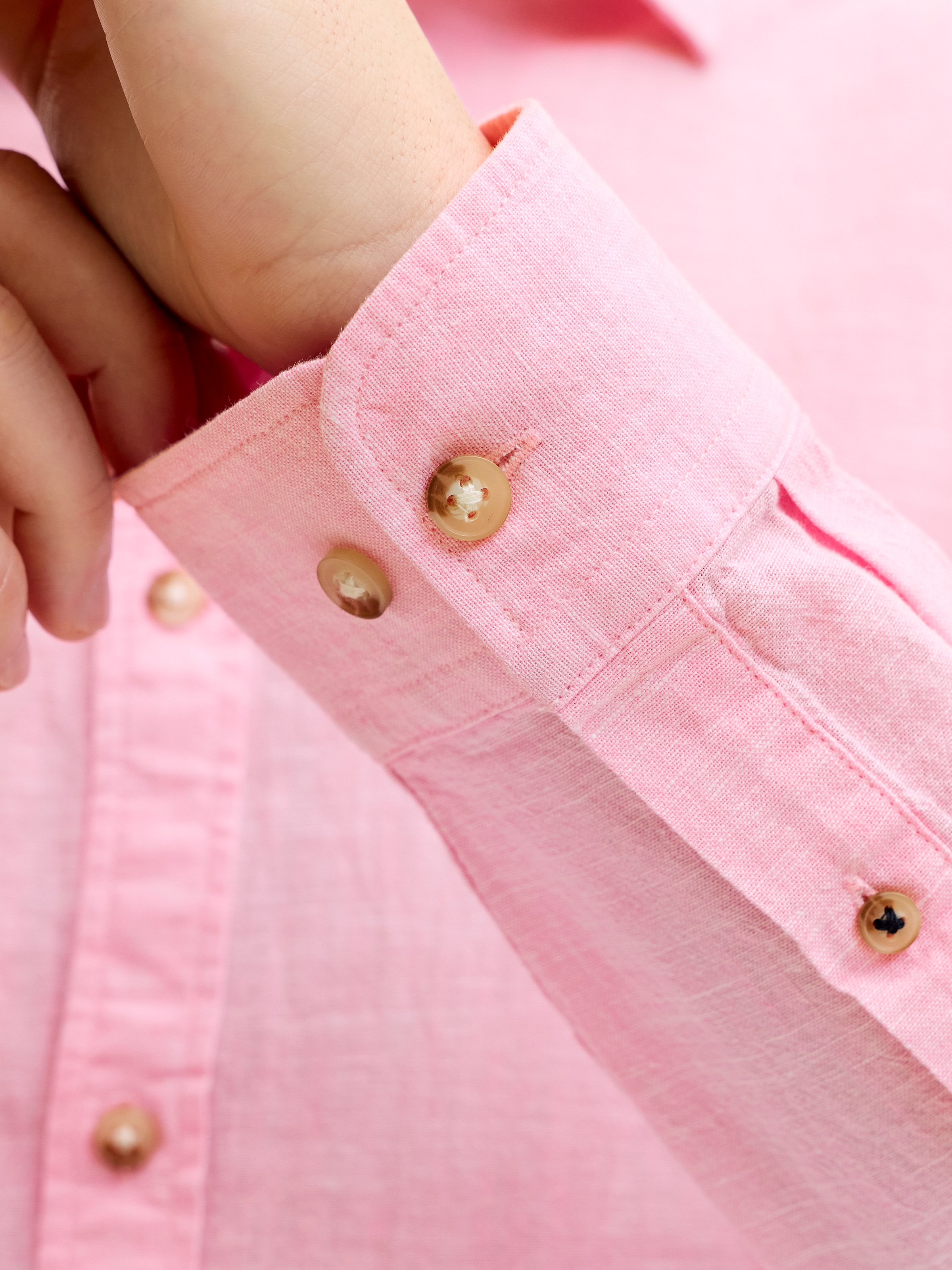 Jack & Jones Chemise à manches longues »JJESUMMER LINEN BLEND SHIRT L/S SN« Baumwollmischung, regular fit