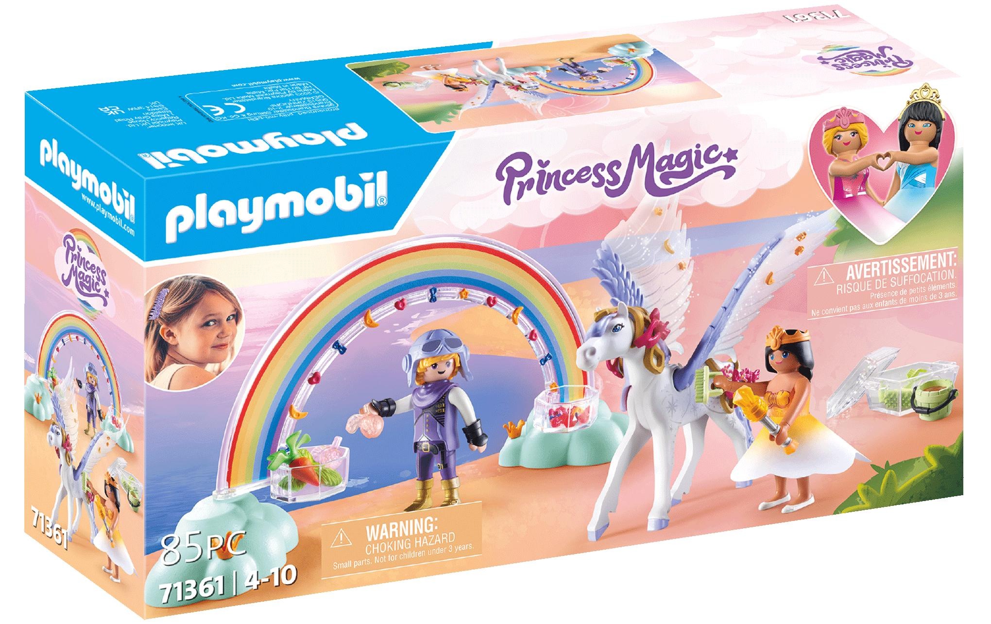 Image of Playmobil Spielbausteine "Princess Magic Himmlischer Pegasus mit Regenbogen 71361"