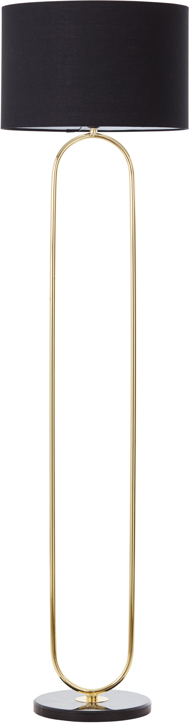 Stehlampe »Zeria«, 1 flammig-flammig, Stehleuchte mit Fuss aus Marmor, Stoff-Schirm