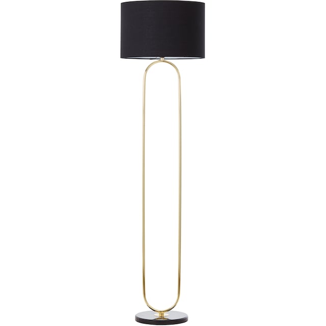 Guido Maria Kretschmer Home&Living Stehlampe »Zeria«, 1 flammig-flammig,  Stehleuchte mit Fuss aus Marmor, Stoff-Schirm bequem kaufen