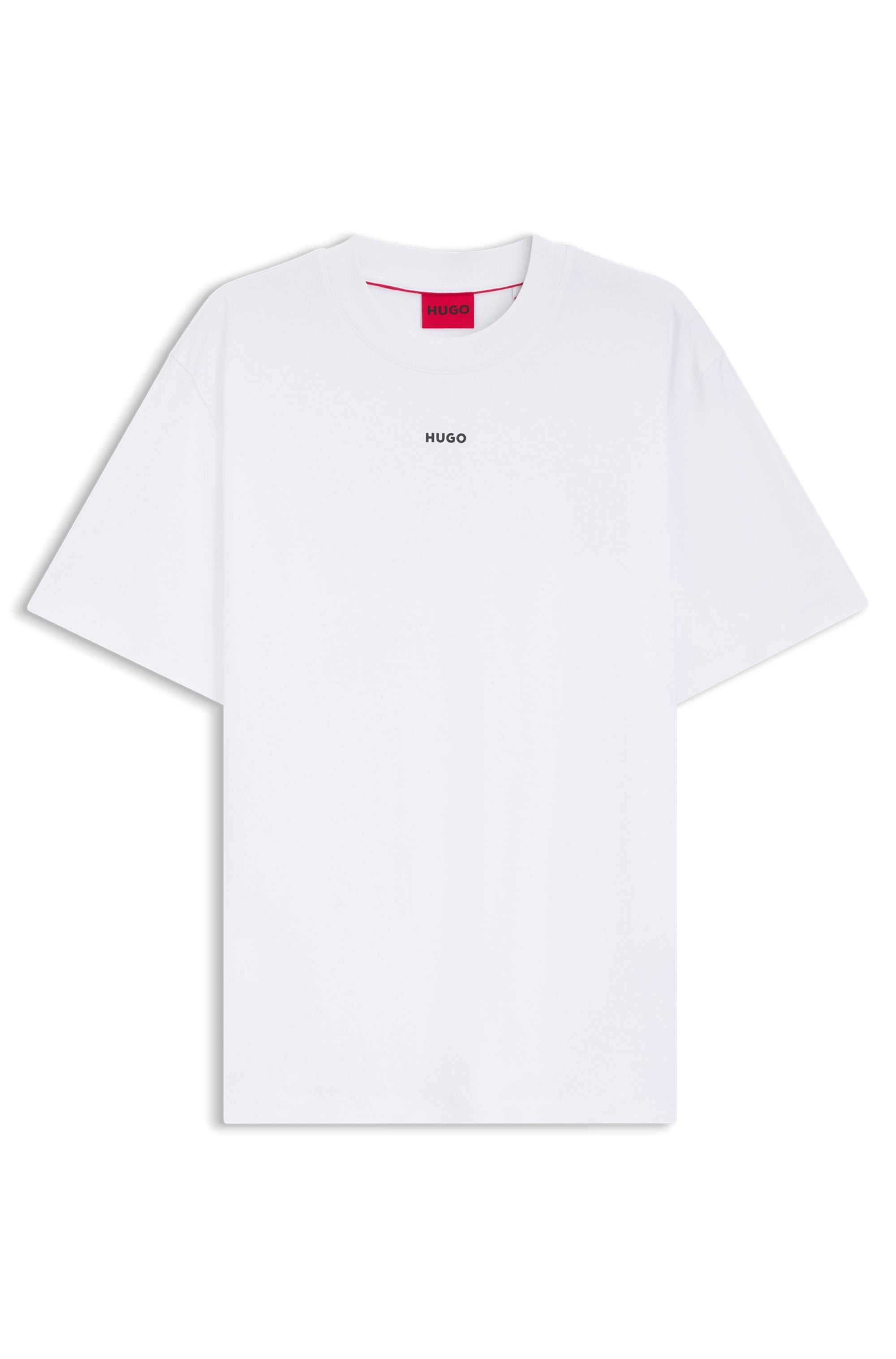 HUGO T-Shirt Rundhalsausschnitt, Relaxed Fit, Logo-Print