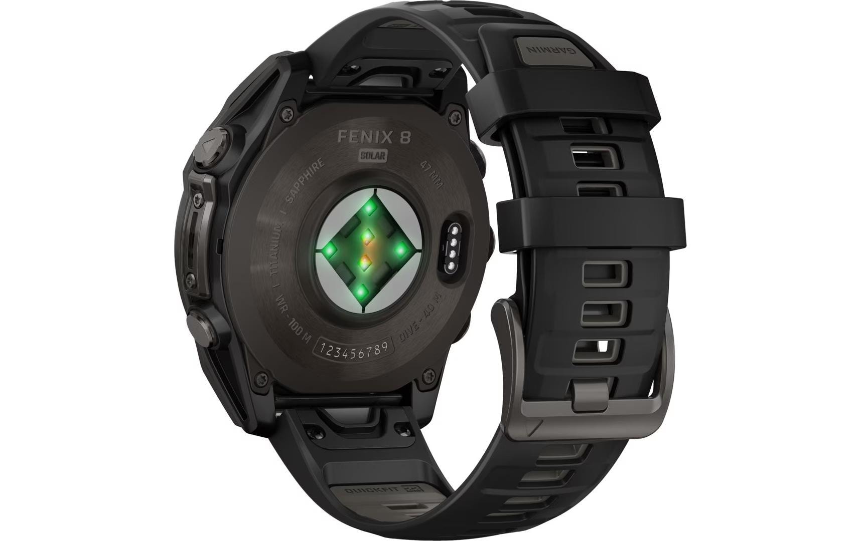 Garmin Smartwatch »Fenix 8 Solar Sapphire«(/ 1,3 ″)