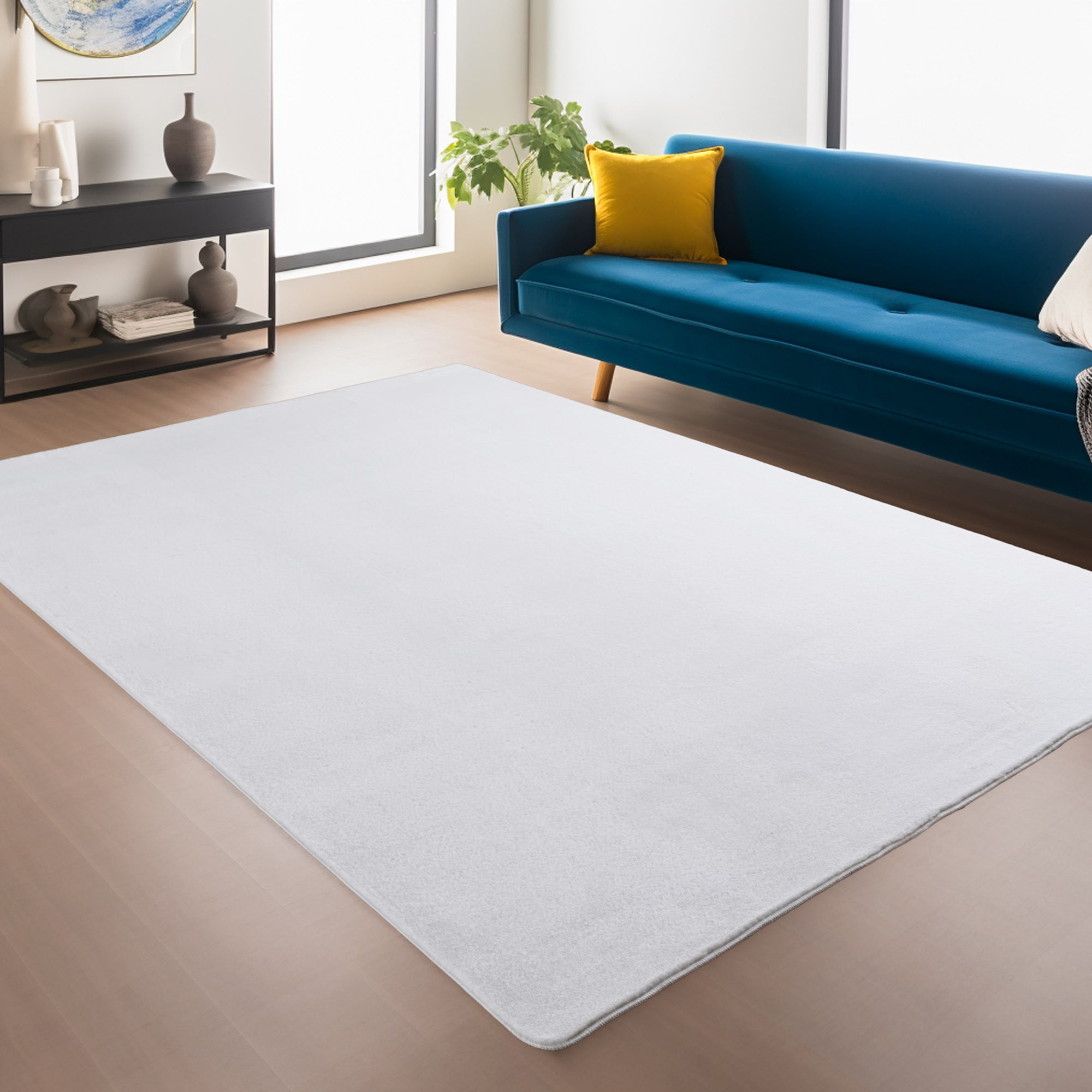Image of Ayyildiz Teppiche Teppich "JOY 1400, auch als Läufer und in Rund erhältlich" rechteckig 11 mm Höhe besonders weich, uni Kurzflor, Wohnzimmer, Kinderzimmer