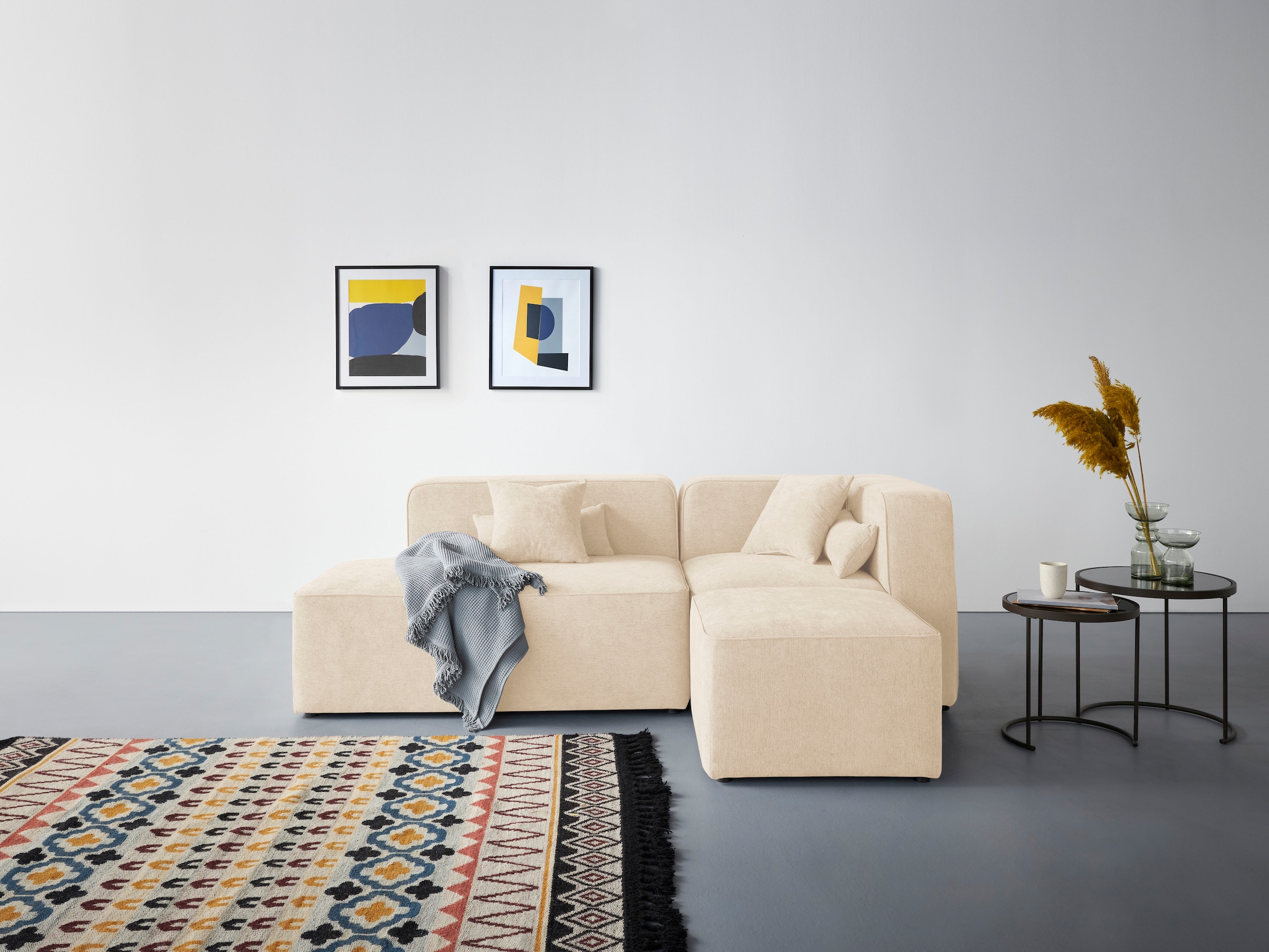 Home affaire Ecksofa »Sundstrup L-Form« Modulserie, individuelle Zusammenstellung