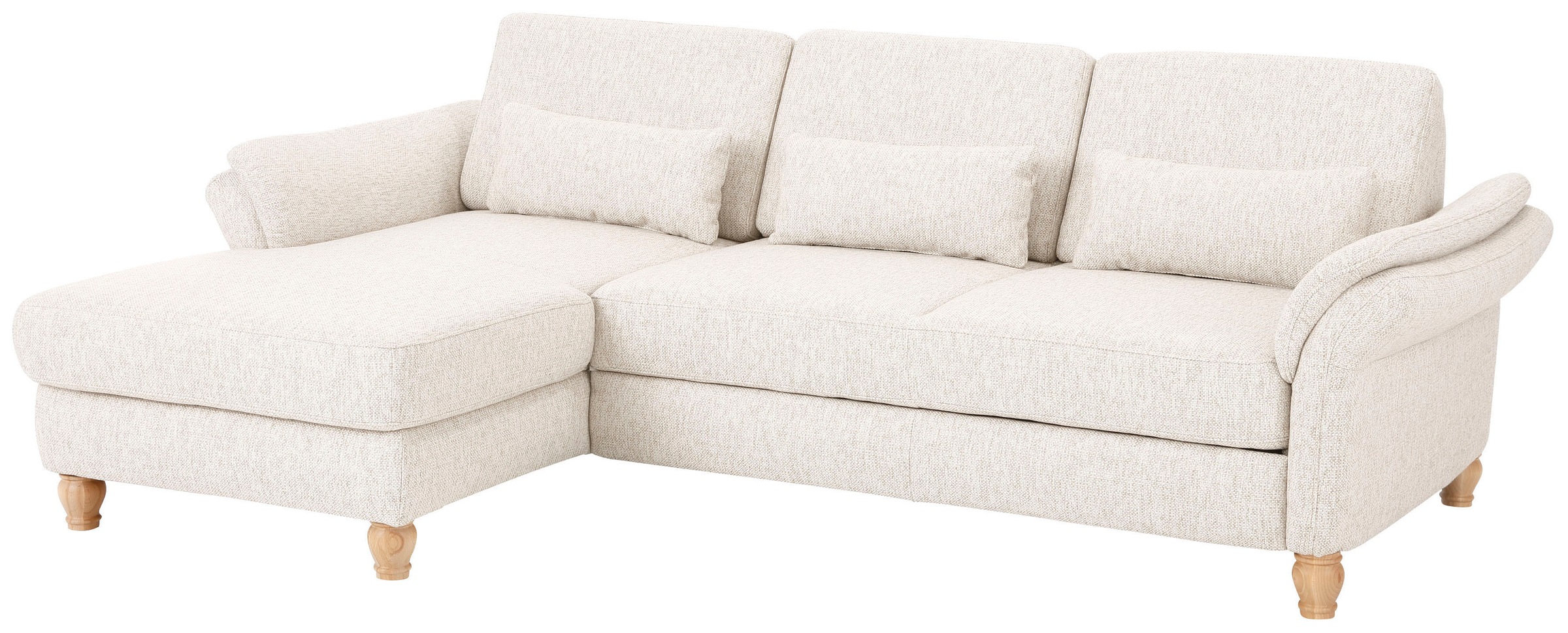 Home affaire Ecksofa »Palace L-Form«, incl. Sitztiefenverstellung, wahlweise mit Bettfunktion und Stauraum