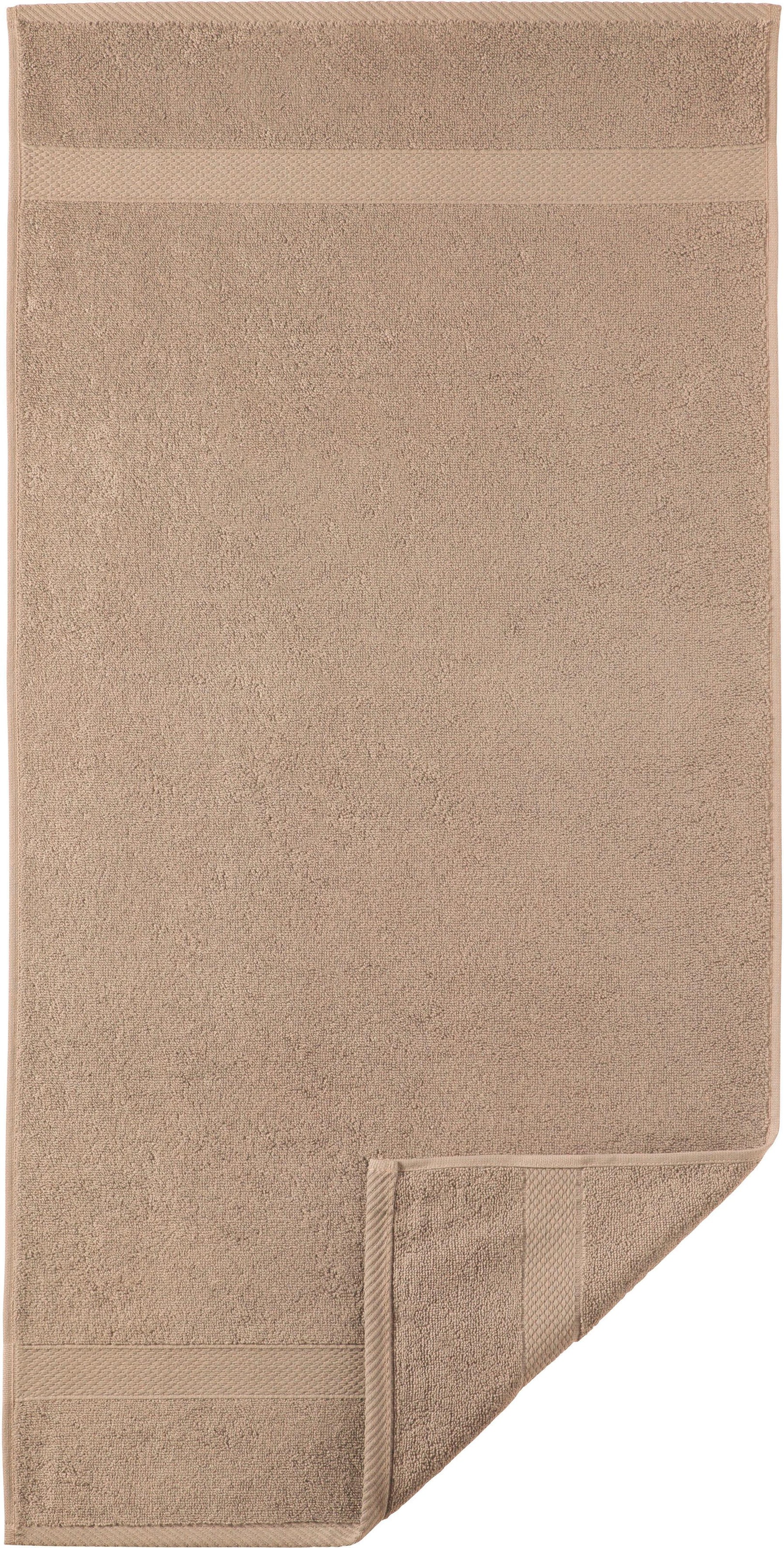 Image of Egeria Badetuch "Diamant" Uni Programm mit schmaler Bordüre, 100 % Baumwolle