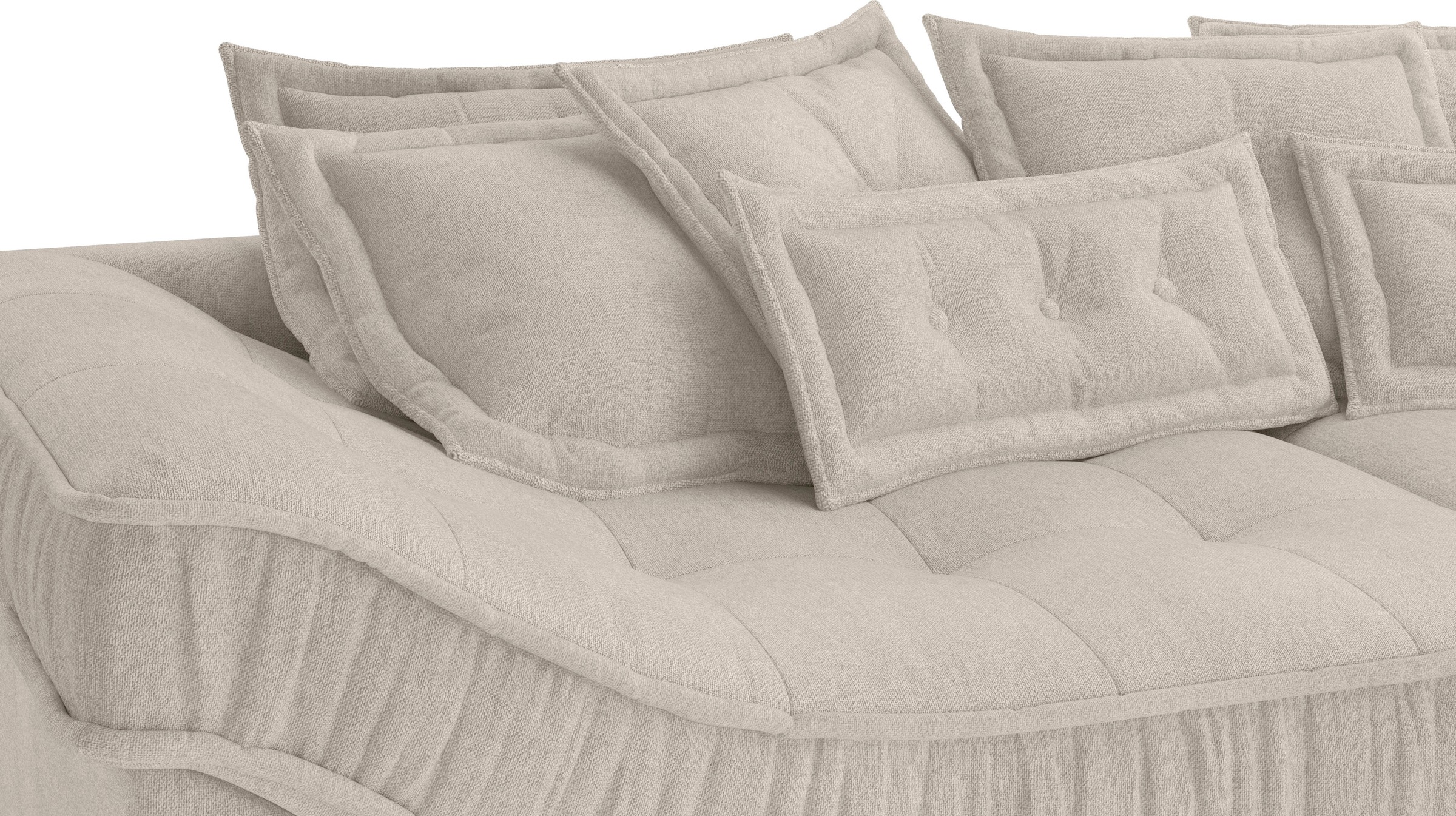 Mr. Couch Ecksofa »Diwan II, L-Form«, Wahlweise mit Kaltschaumpolsterung bis 140 kg belastbar