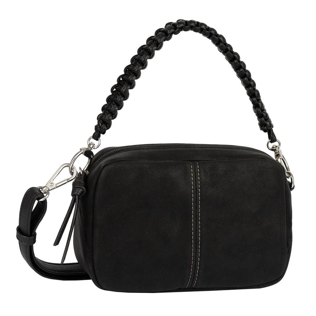 Gabor Sac à main »Belene« en nubuck doux avec poignées tressées & coutures décoratives marquantes