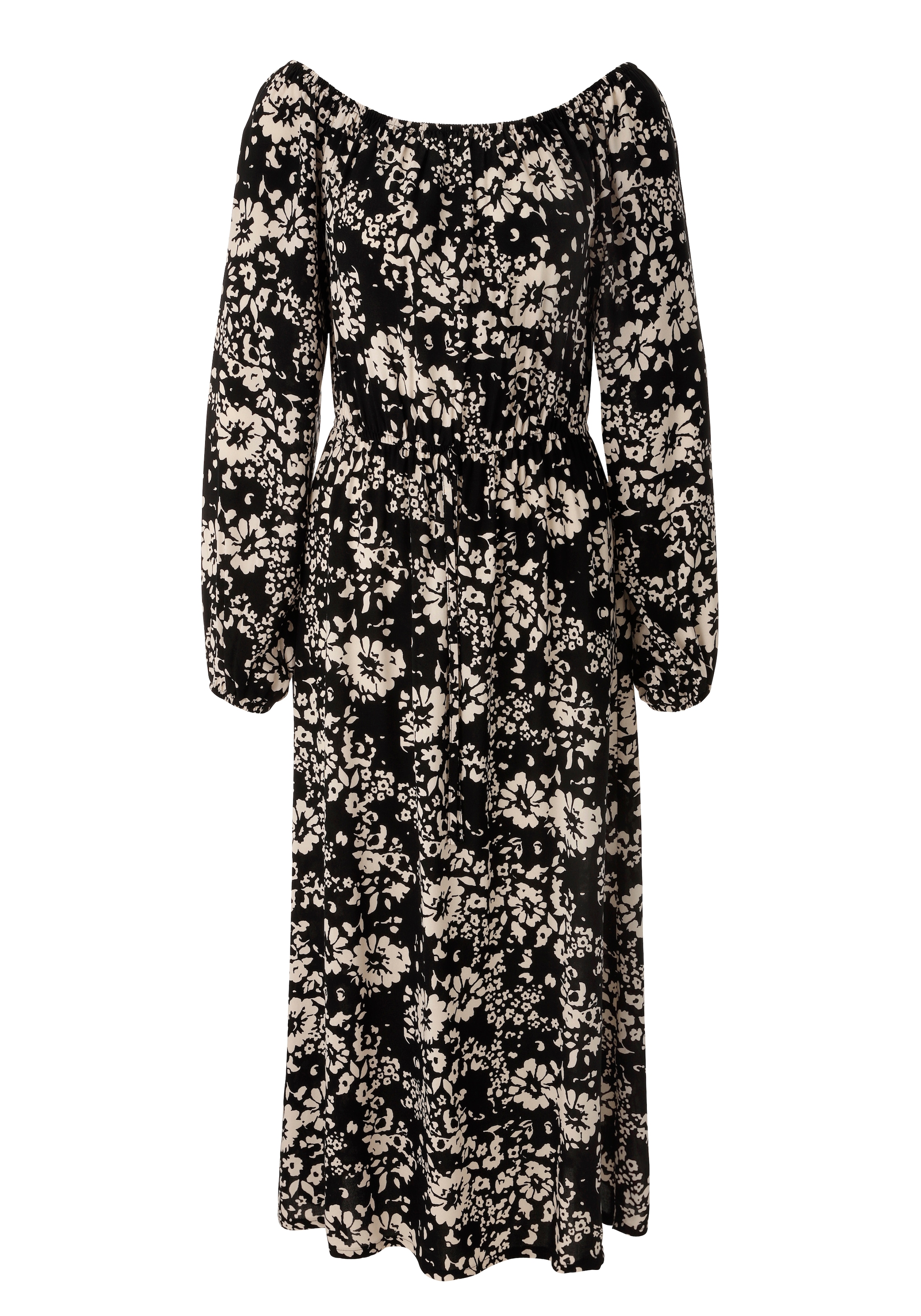 Aniston CASUAL Minikleid mit grafischen Blumendruck - jedes Teil ein Unikat