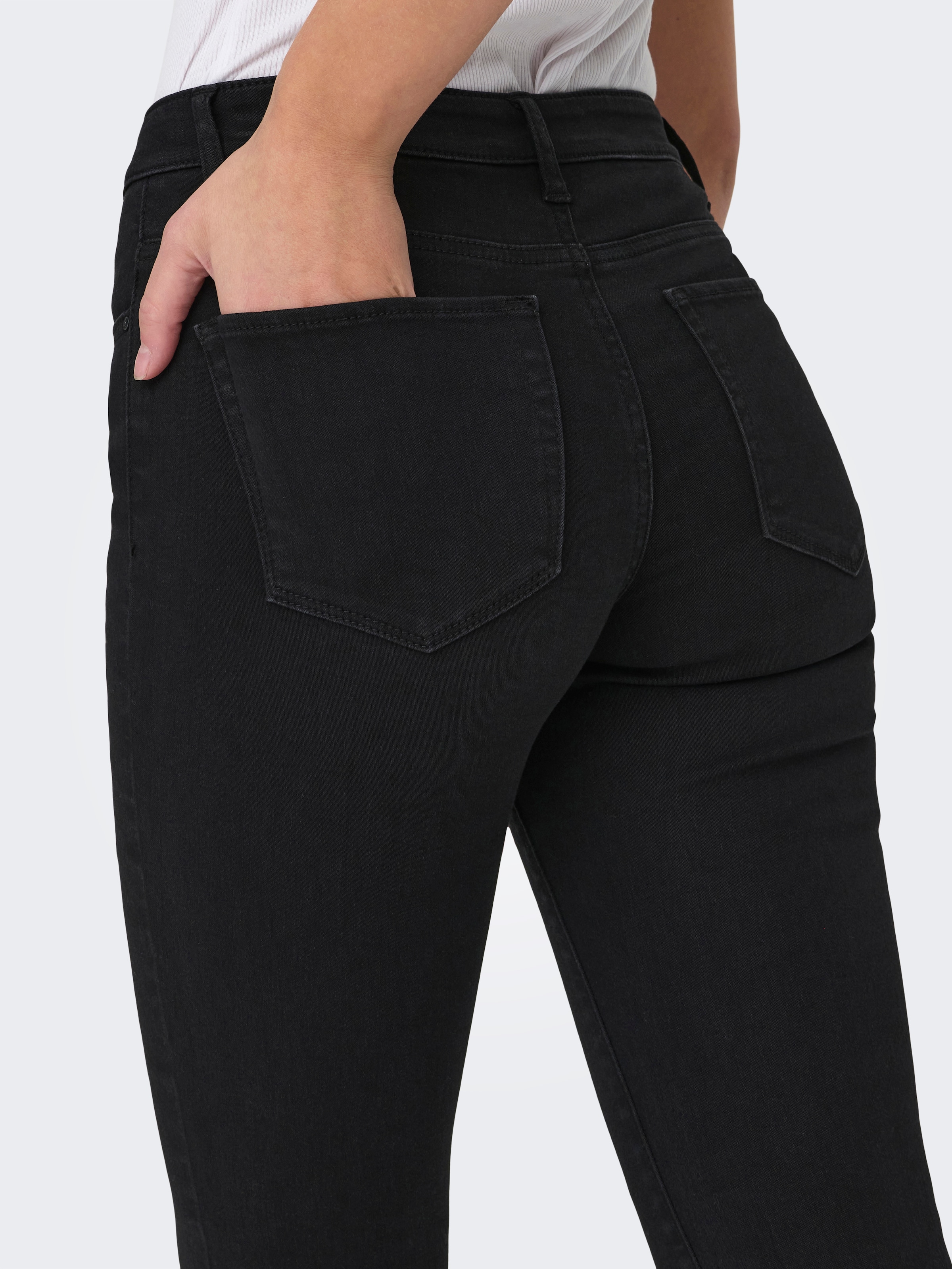 ONLY Jeans bootcut »ONLREESE REG RETRO FLARED DNM BOX« Mélange de matières, coupe bootcut