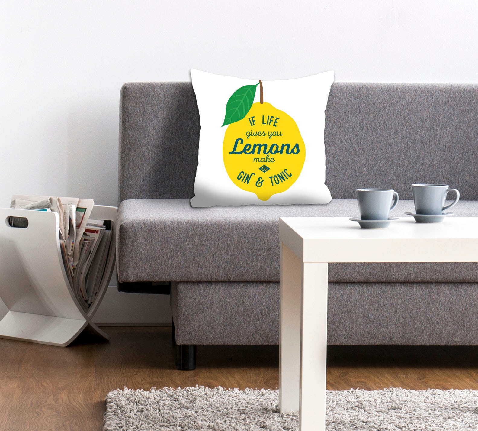 Image of queence Dekokissen "Lemons" mit einer Zitrone