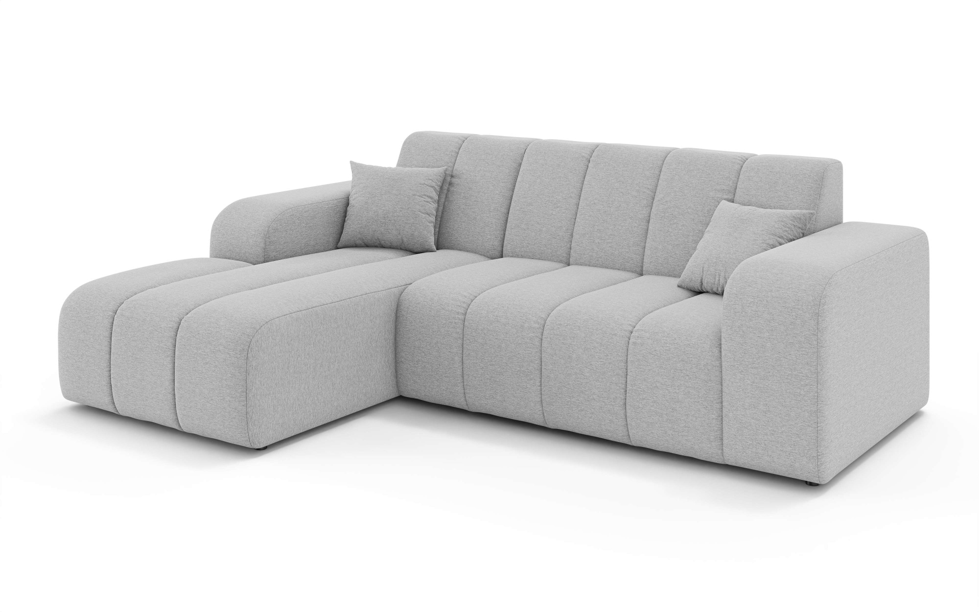 INOSIGN Ecksofa »CASSY L-Form, Schlafsofa mit Bettkasten, Masse B/T/H: 245/165/88 cm« mit 2 Rückenkissen, Recamiere rechts oder links bestellbar