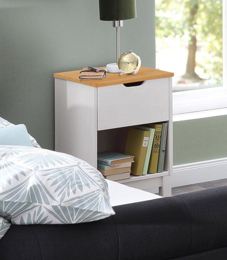 Image of Home affaire Nachtkonsole »Post«, aus schönem massivem Kiefernholz, mit einer schönen Stauraummöglichkeit durch die Schublade, Breite 38 cm bei Ackermann Versand Schweiz