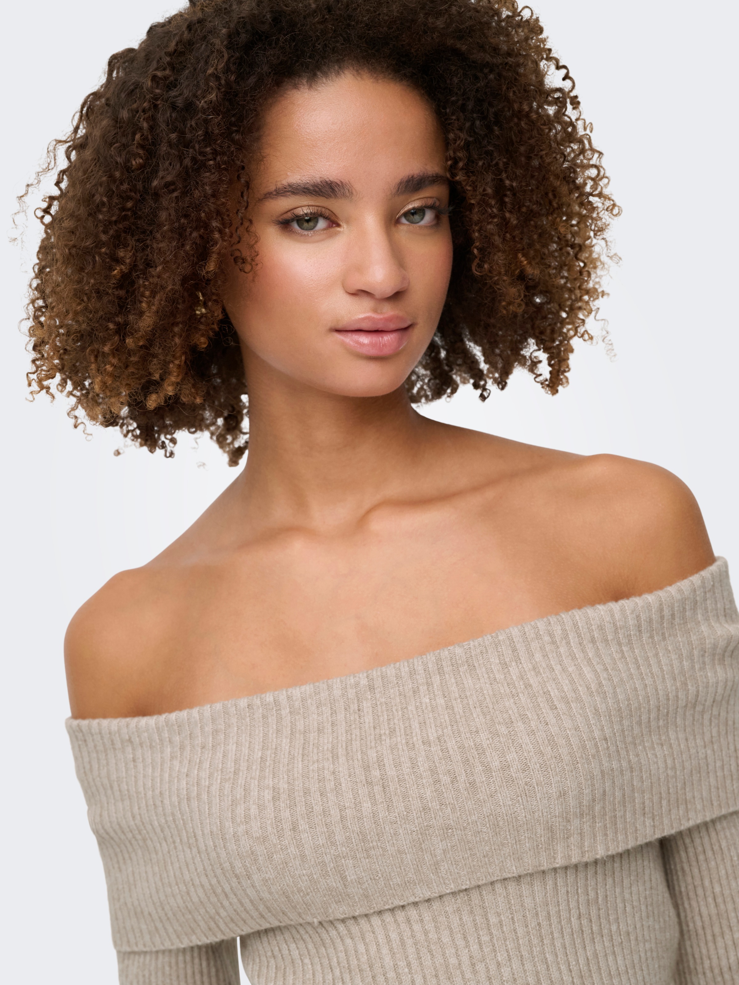 ONLY Strickpullover »ONLKATIA LIFE LS OFF SHOULDER KNT NOOS« Viskosemischung, regular fit