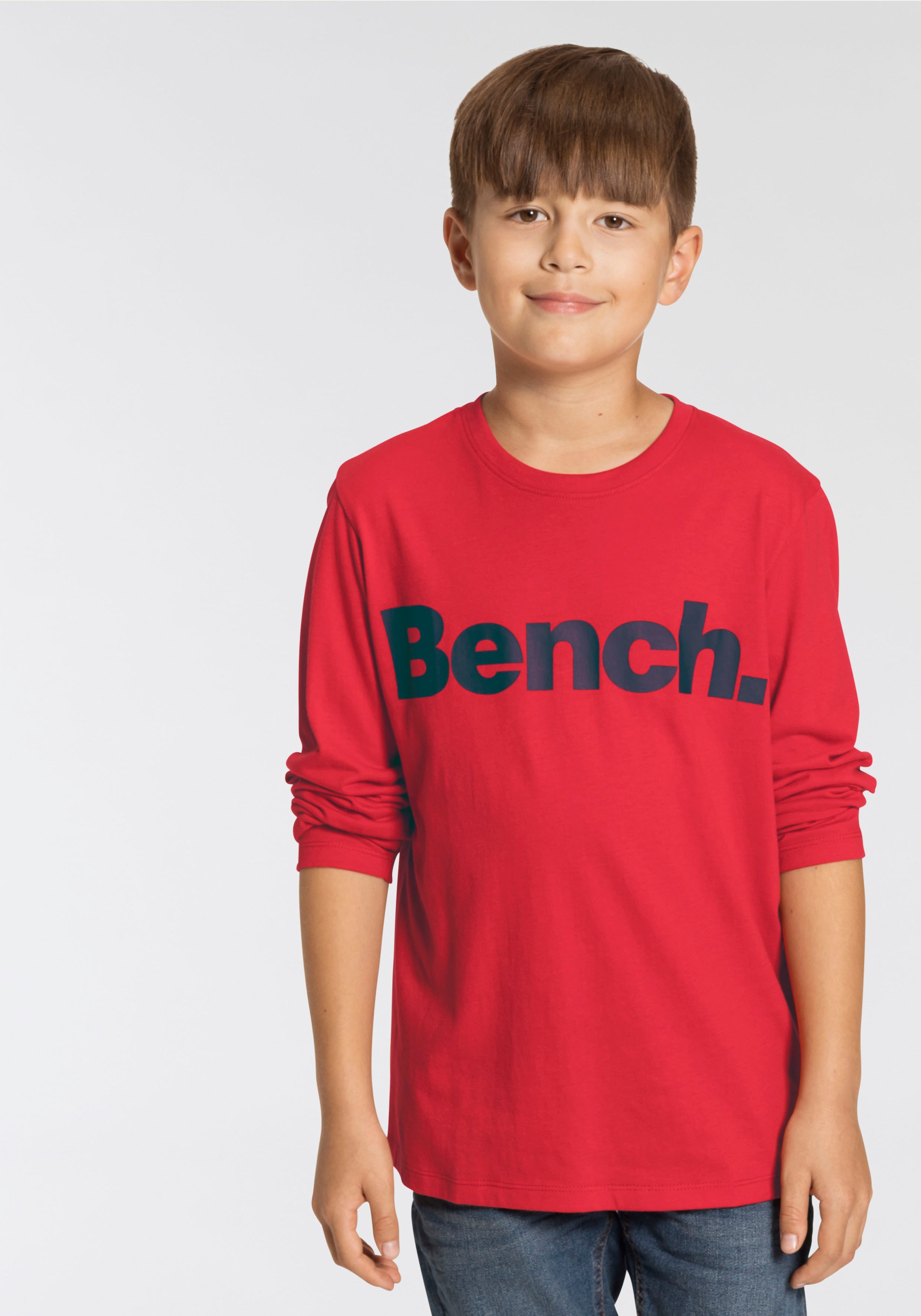 Bench. Langarmshirt »Basic«, in melierter Optik kaufen