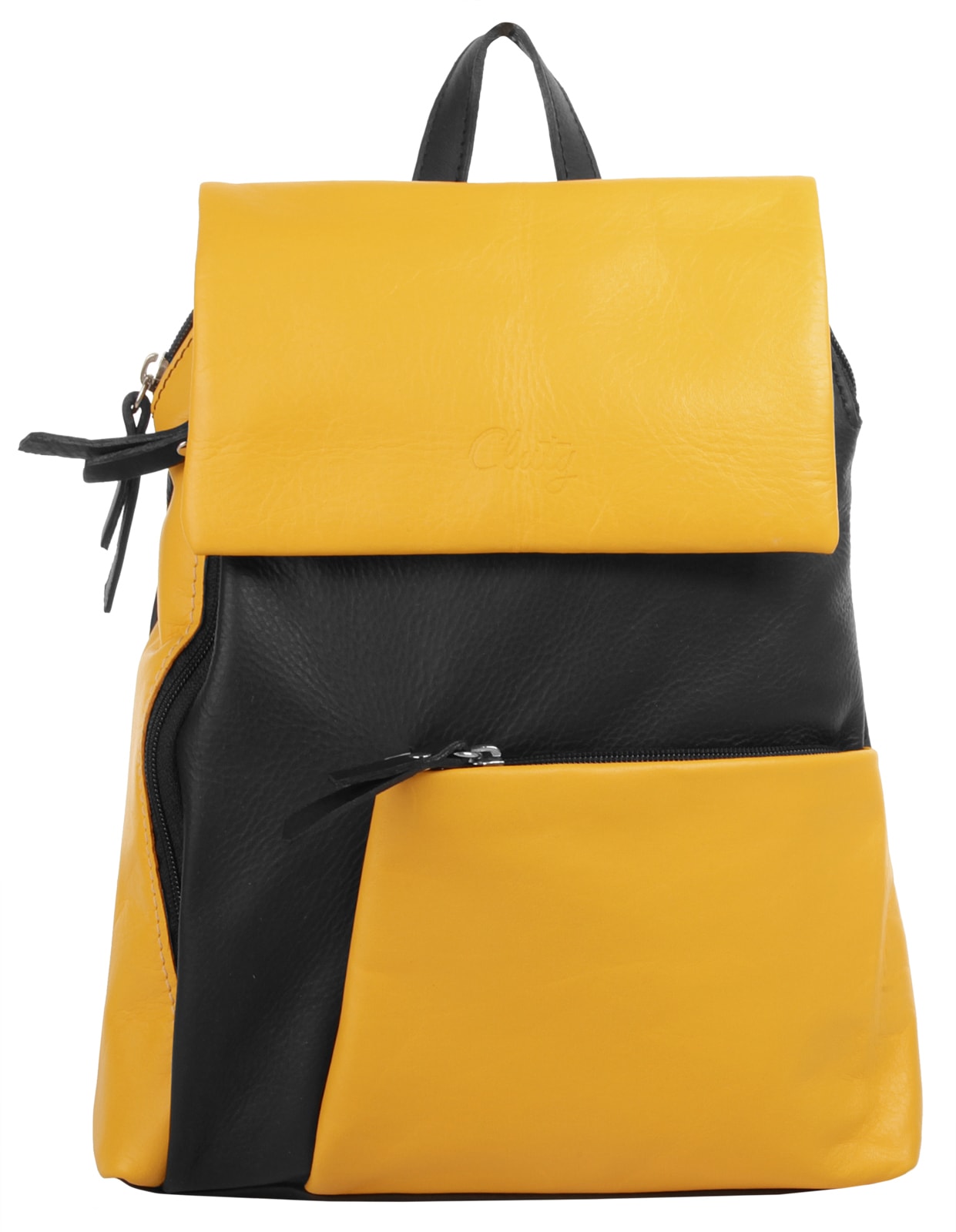 Cluty Cityrucksack, echt Leder, Made in Italy